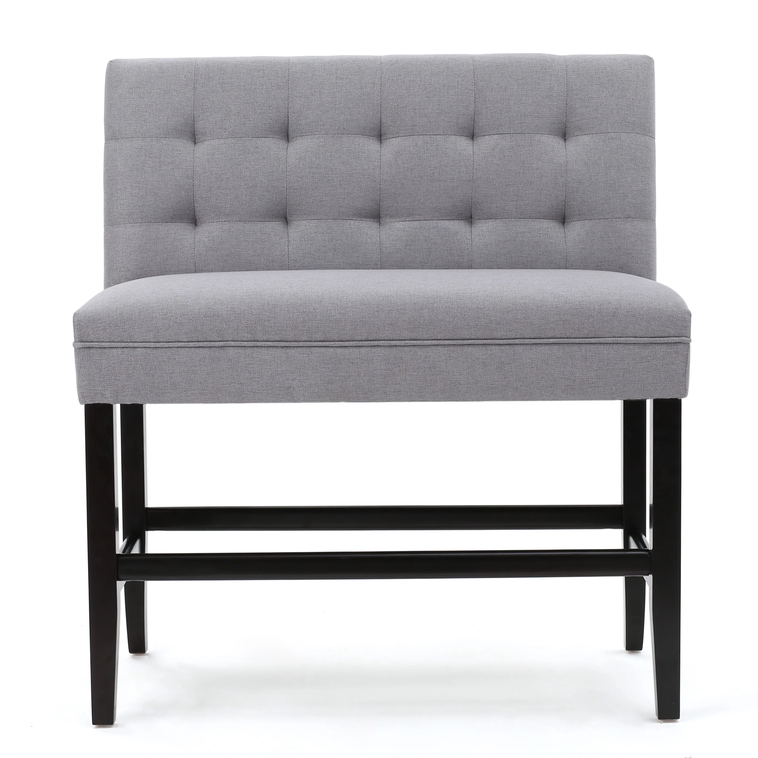 Paddy Tufted Back Fabric 26-Inch Barstool Bench - furnishings