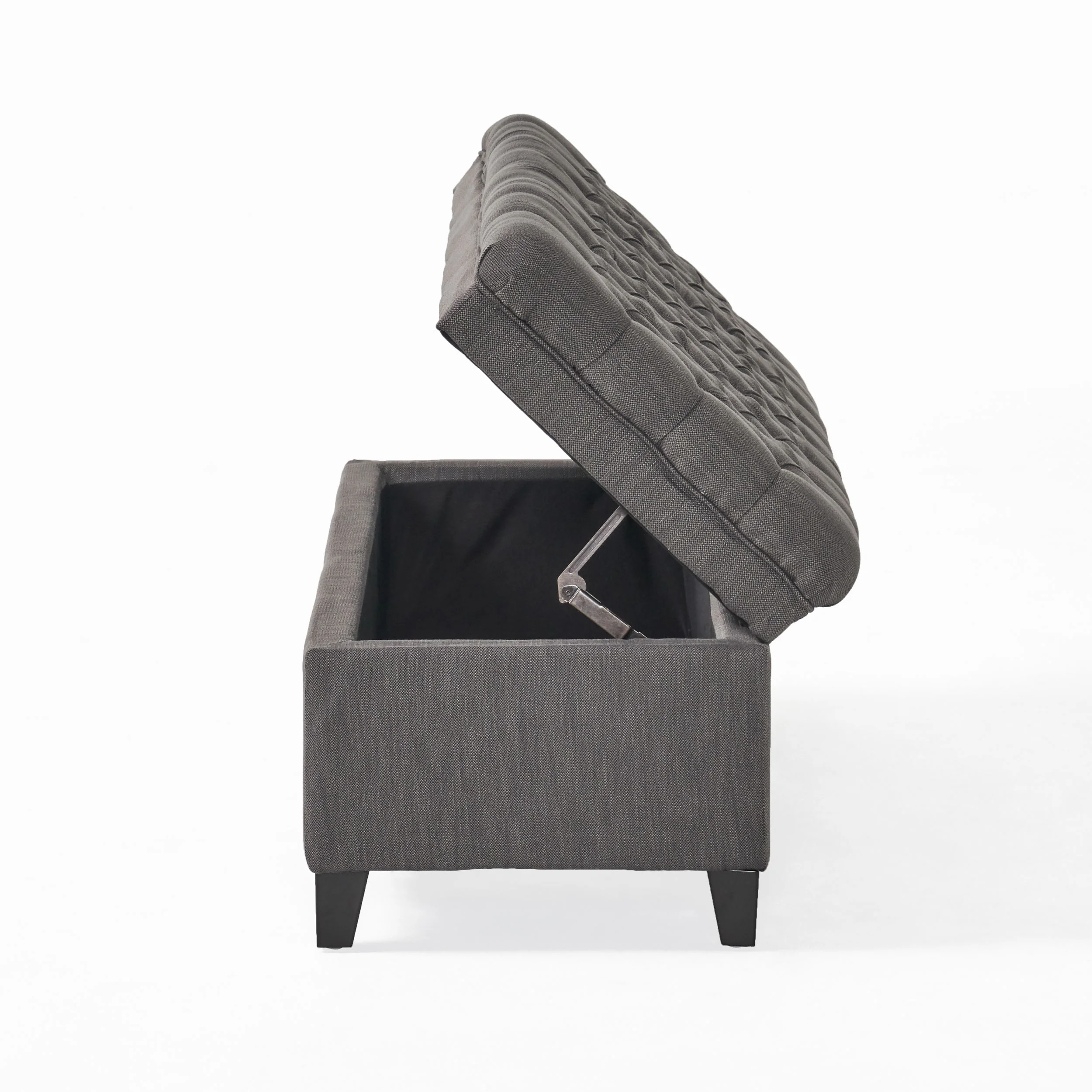 Laguna French Style Tufted Fabric Storage Ottoman Bench - furnishings