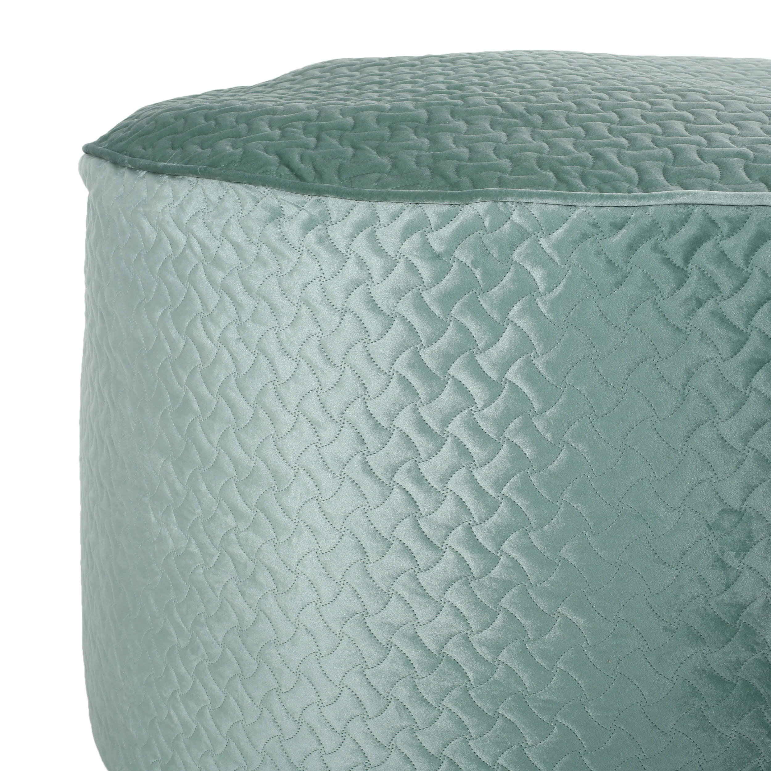 Vito Glam 4 Foot Velvet Quilt Patterned Beanbag - furnishings