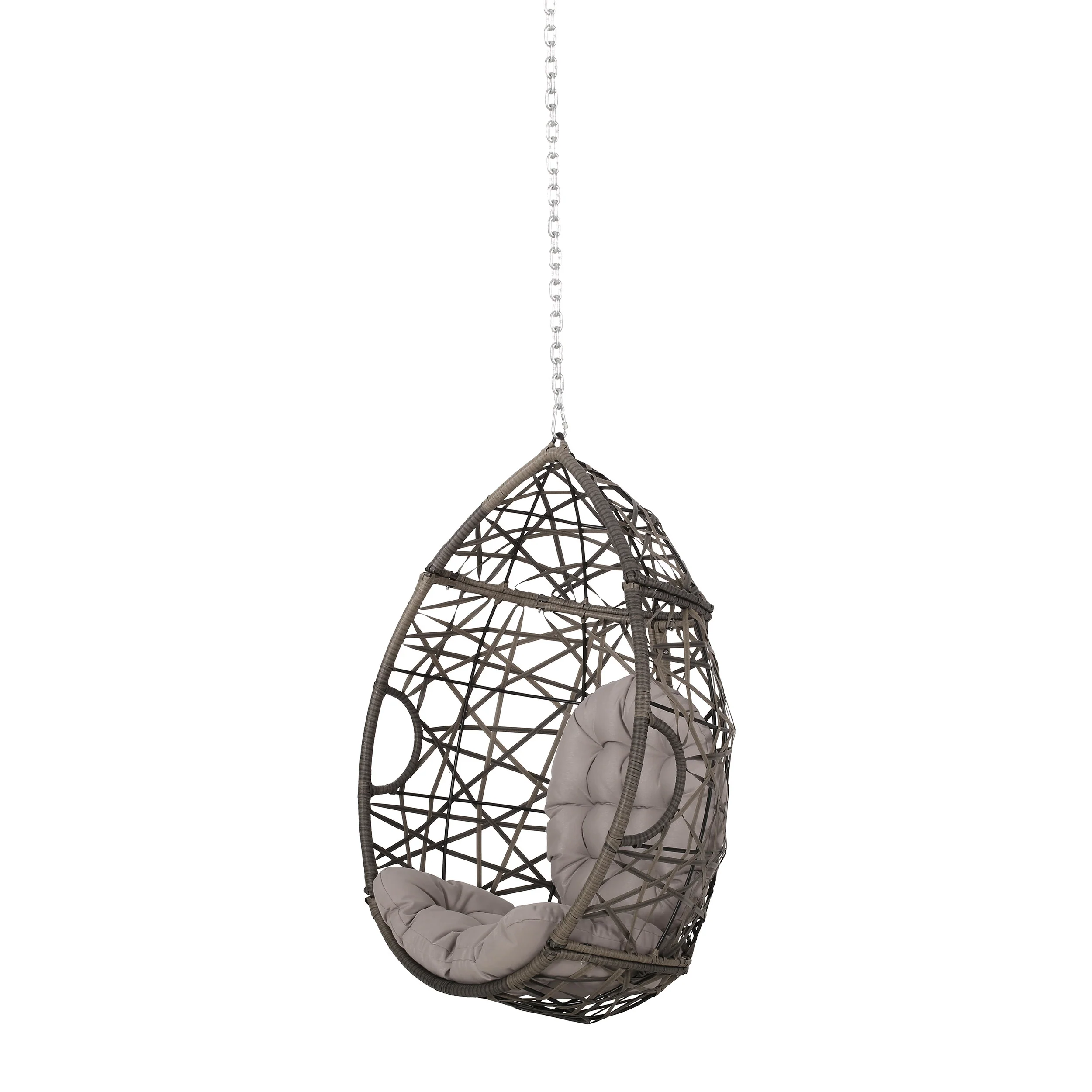 Layden Indoor/Outdoor Wicker Hanging Egg / Teardrop Chair (NO STAND) - furnishings