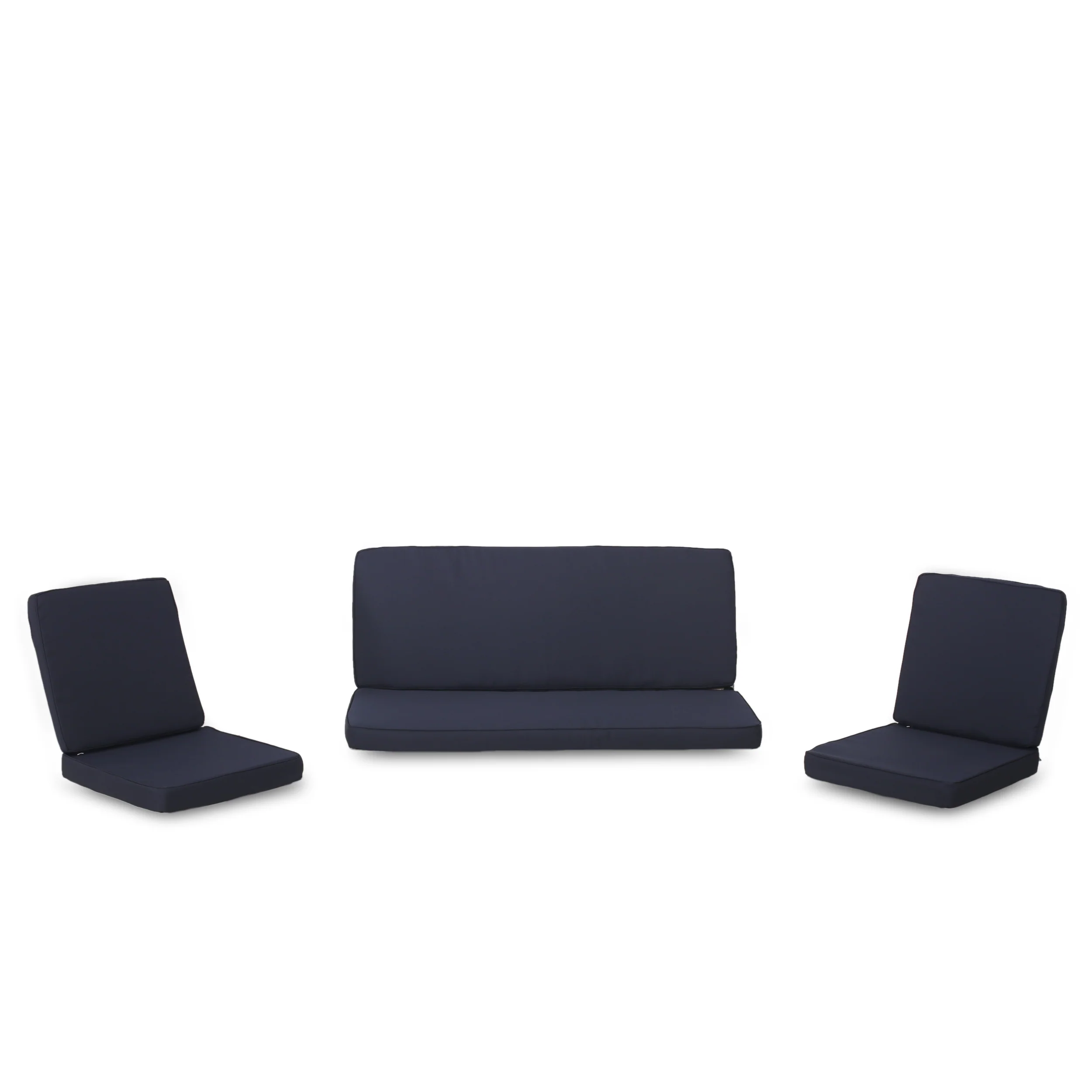 Eydan Outdoor Water Resistant Fabric Loveseat and Club Chair Cushions - furnishings