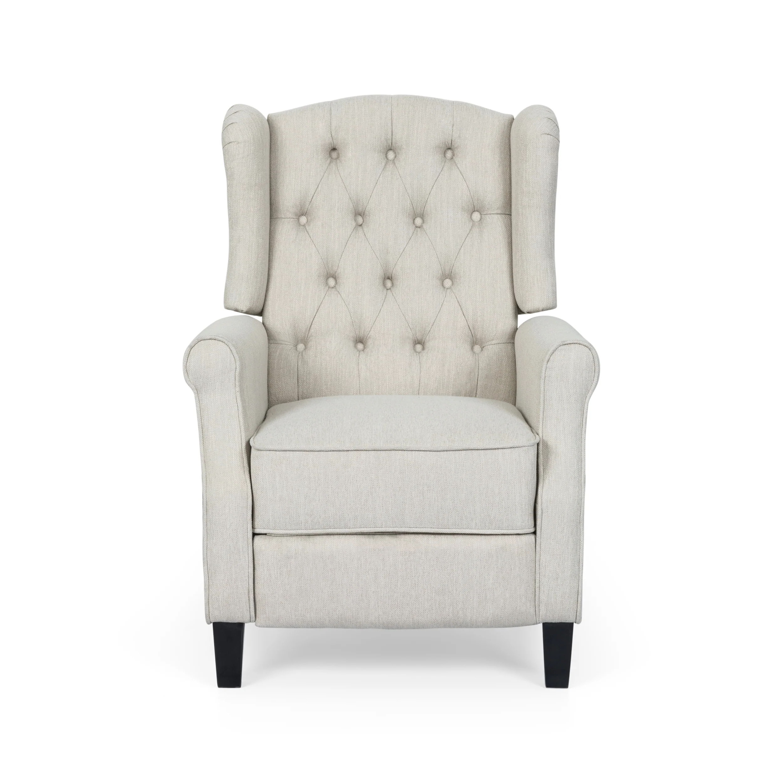 Breyon Contemporary Tufted Fabric Push Back Recliner - furnishings