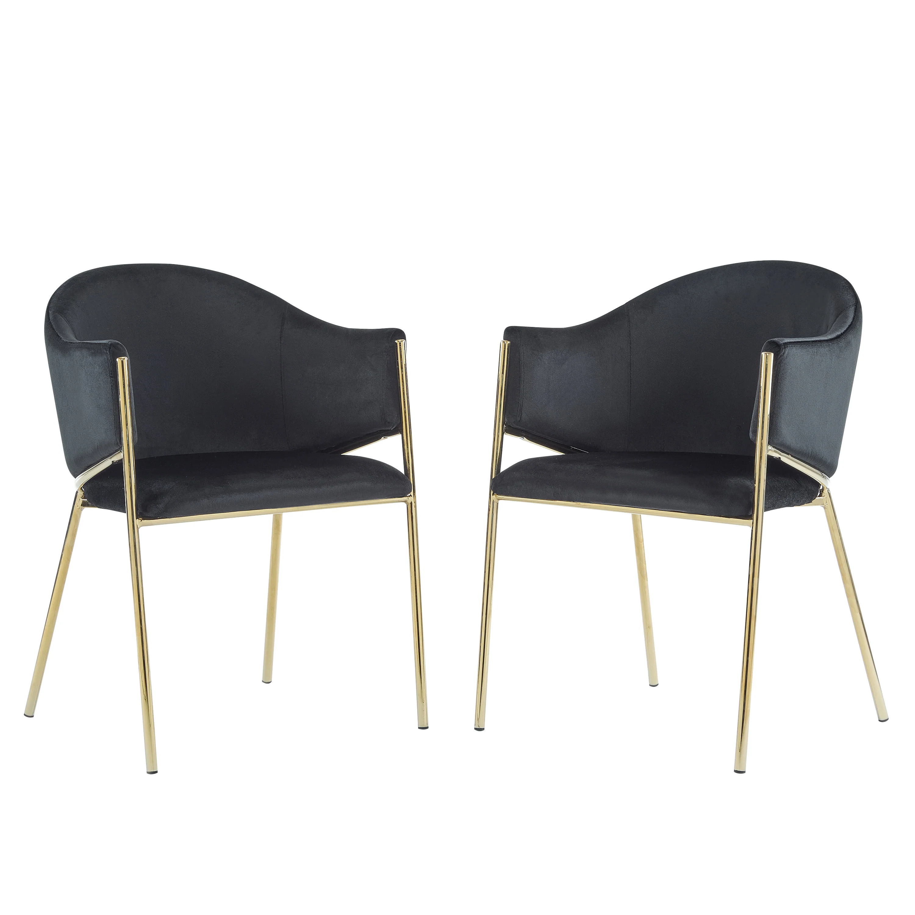 Aspena Modern Upholstered Velvet Dining Chairs - furnishings