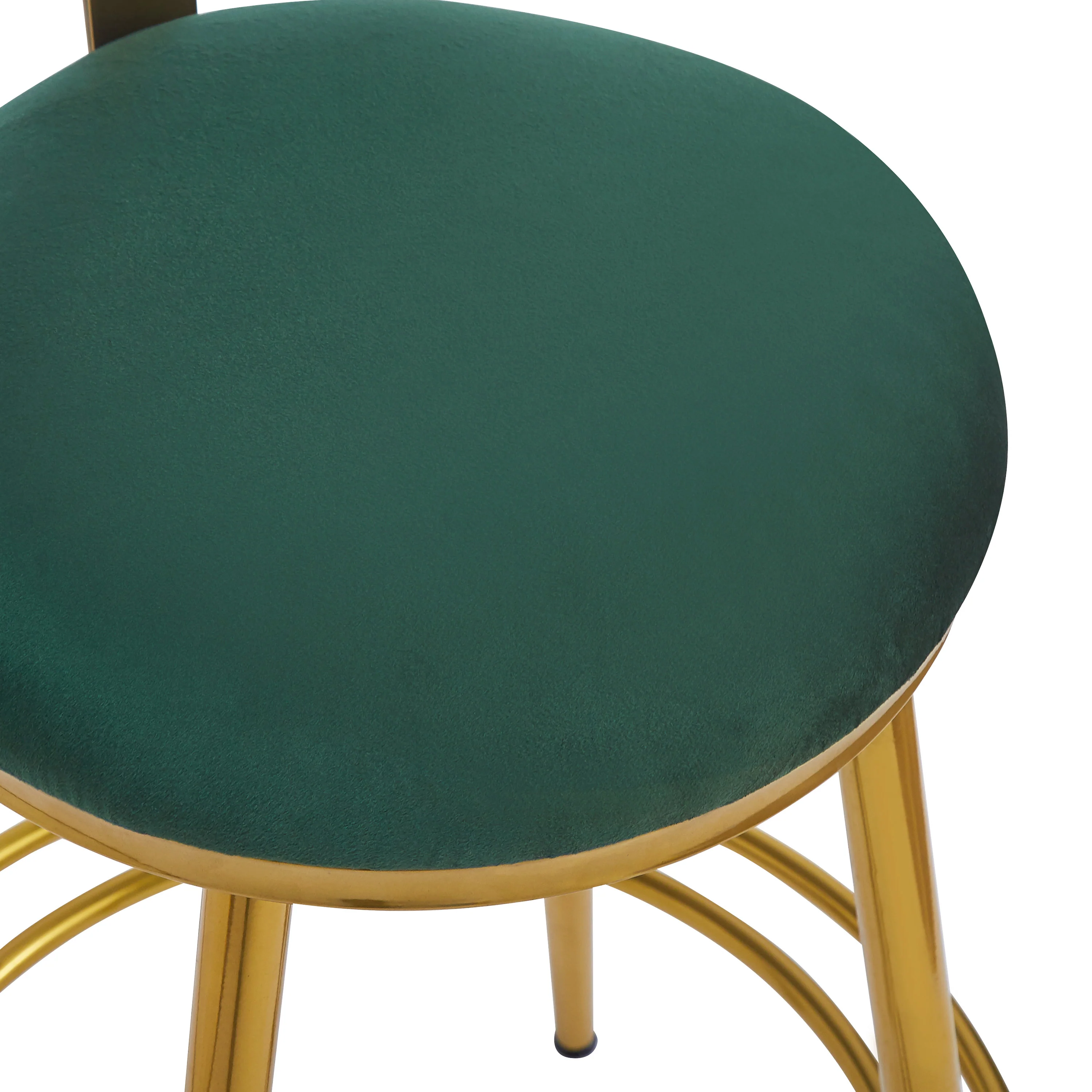 Jaspere Velvet Upholstery Counter Stools, Set of 2 - furnishings