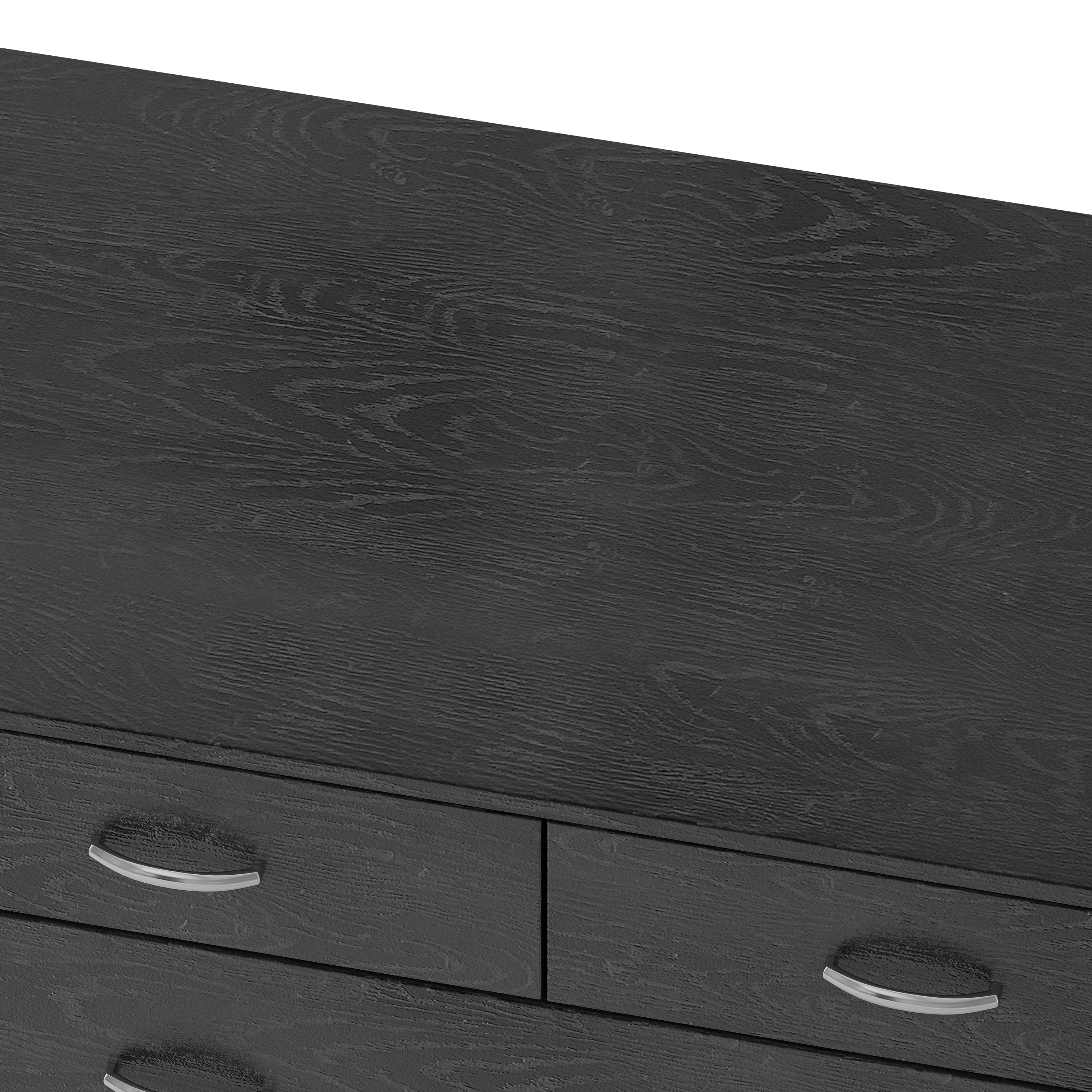 Wilbur Mid Century Wooden 3 Piece 5 Drawer Dresser and Nightstand Bedroom Set - furnishings