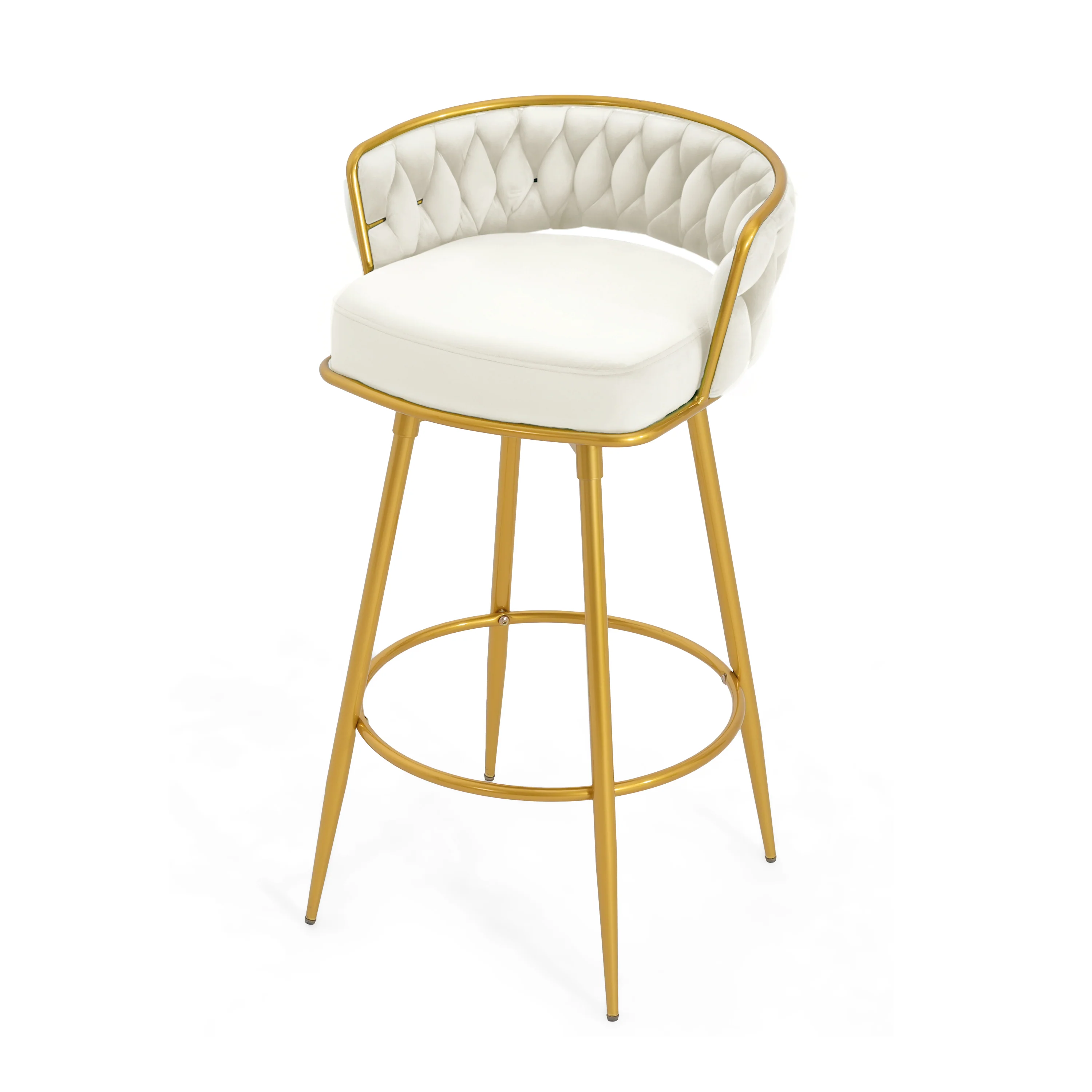 Flufy Modern Rubberwood Upholstered Dining Chairs - furnishings