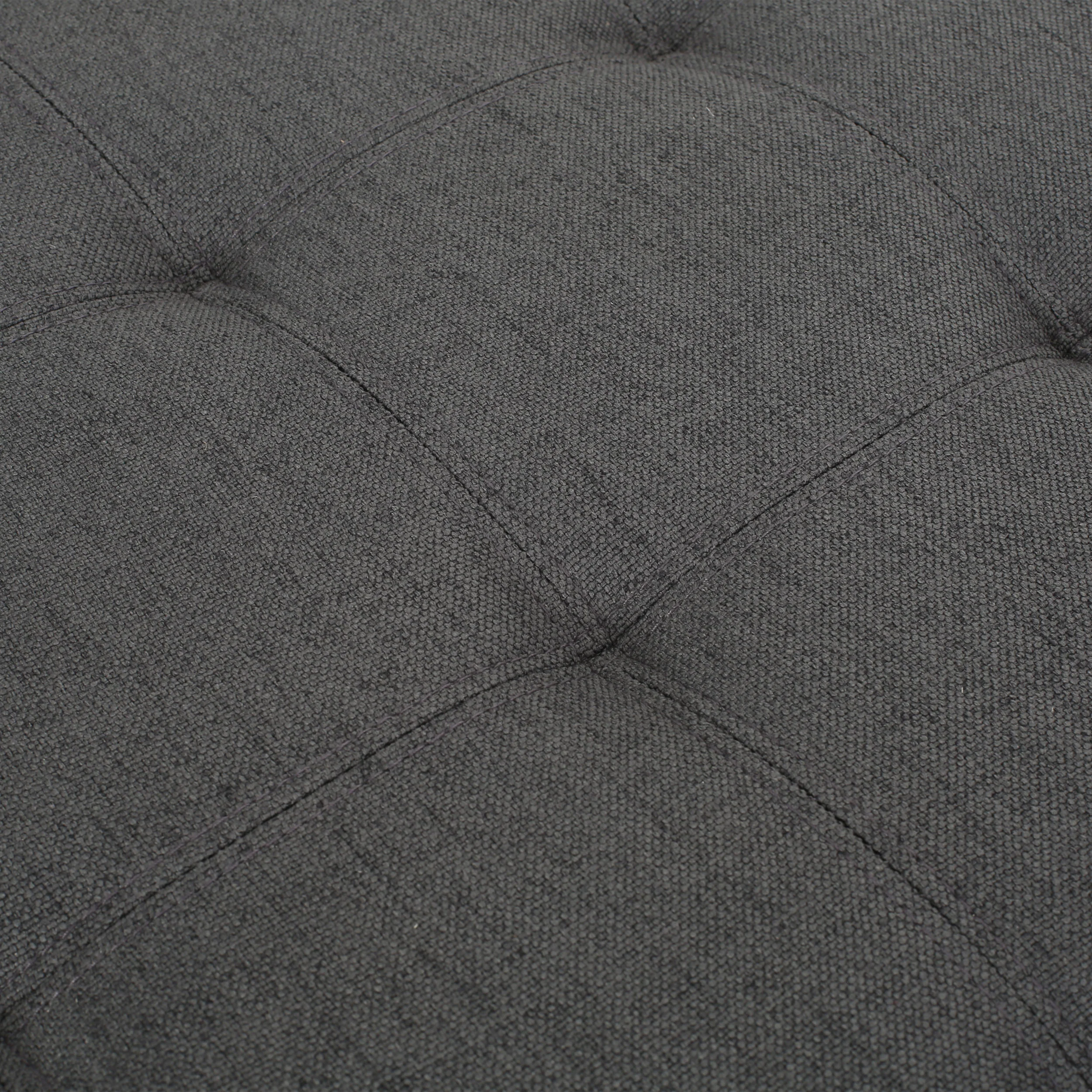 Piogor Contemporary Tufted Fabric Storage Ottoman - furnishings