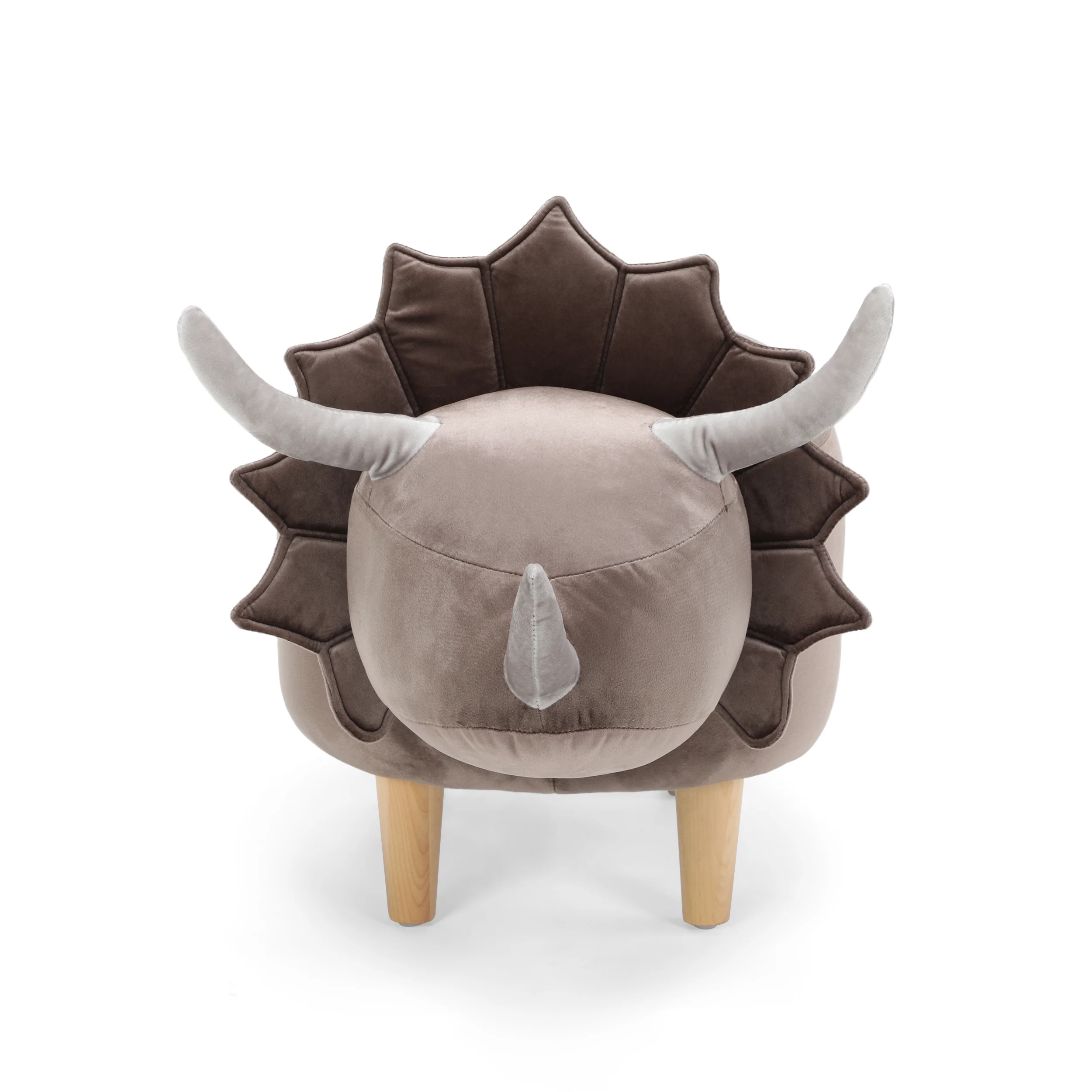 Nikolai Velvet Dinosaur Ottoman - furnishings