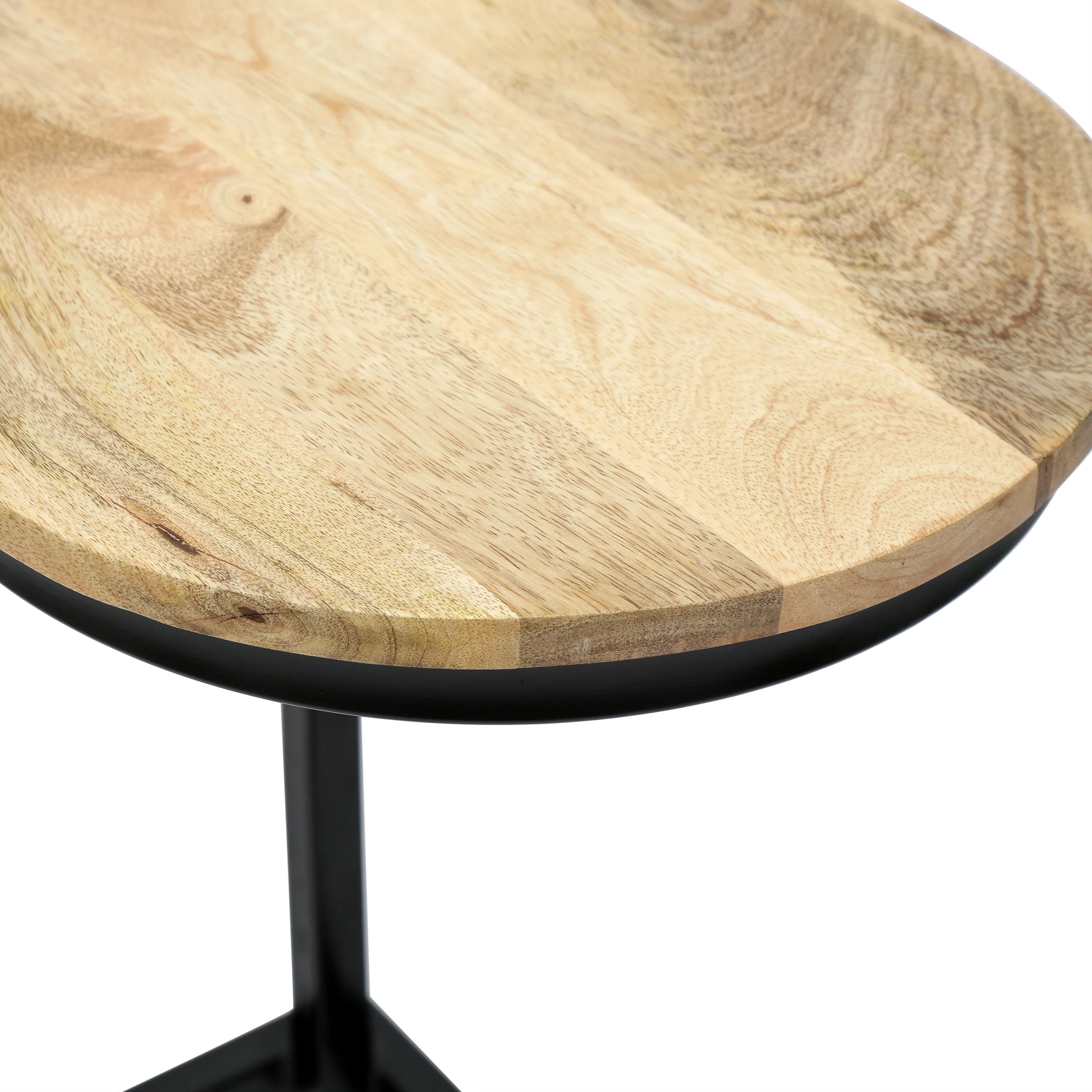 Maya Bay Handcrafted Boho C-Shaped End Table - furnishings