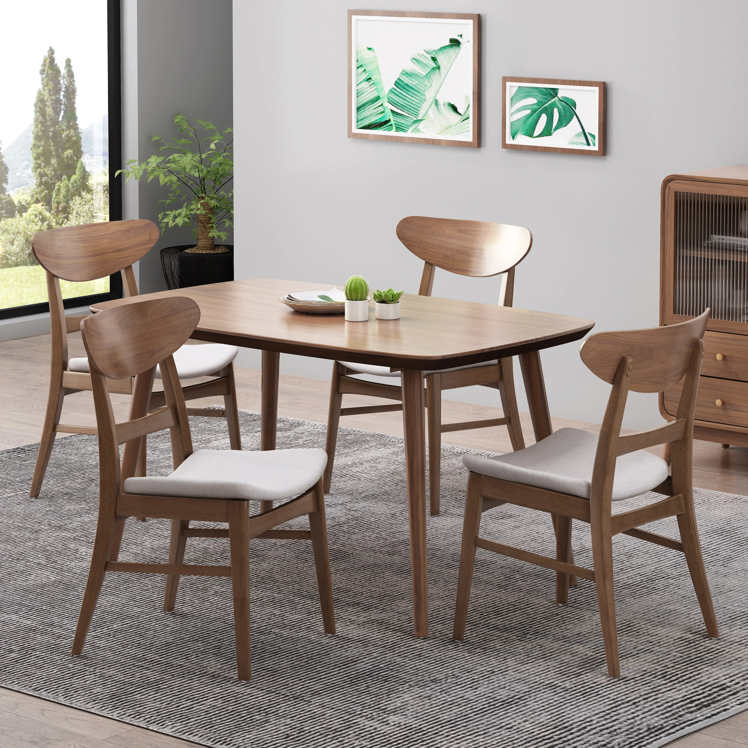 Isador Mid-Century Modern Dining Chairs (Set of 4) - furnishings
