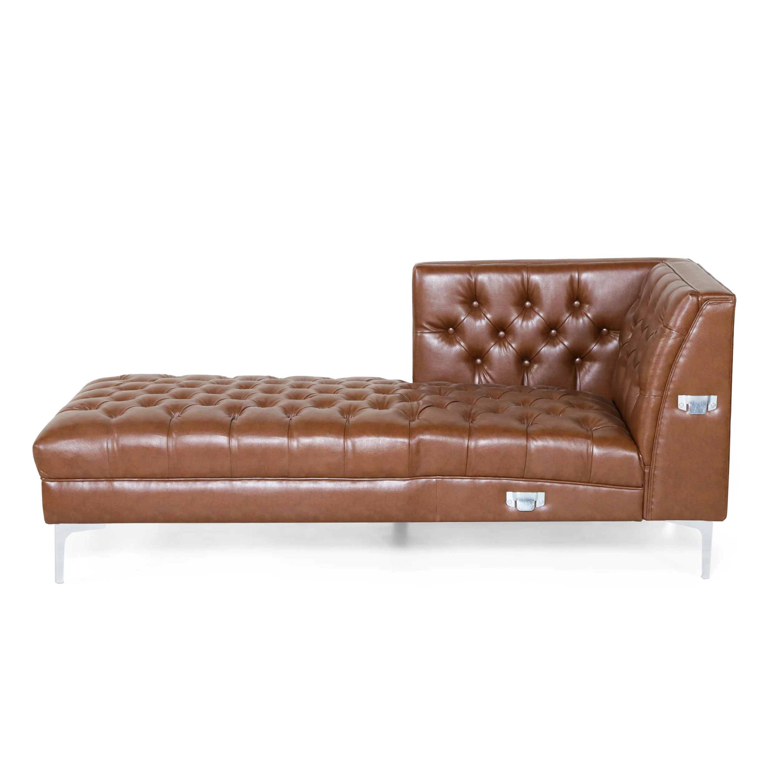 Camrose Contemporary Tufted 4 Seater Chaise Lounge Sectional Sofa - furnishings