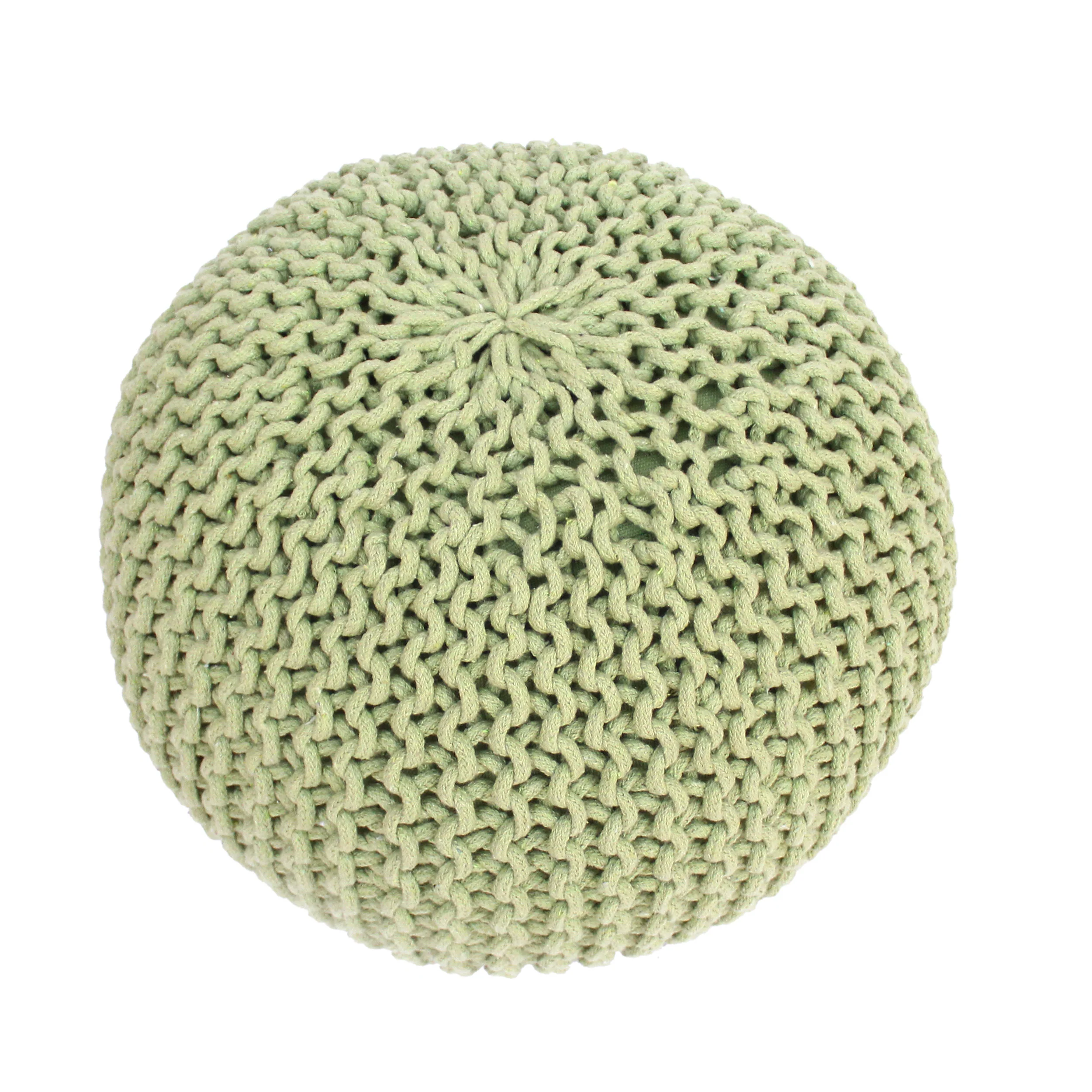 Poona Handcrafted Modern Cotton Pouf - furnishings