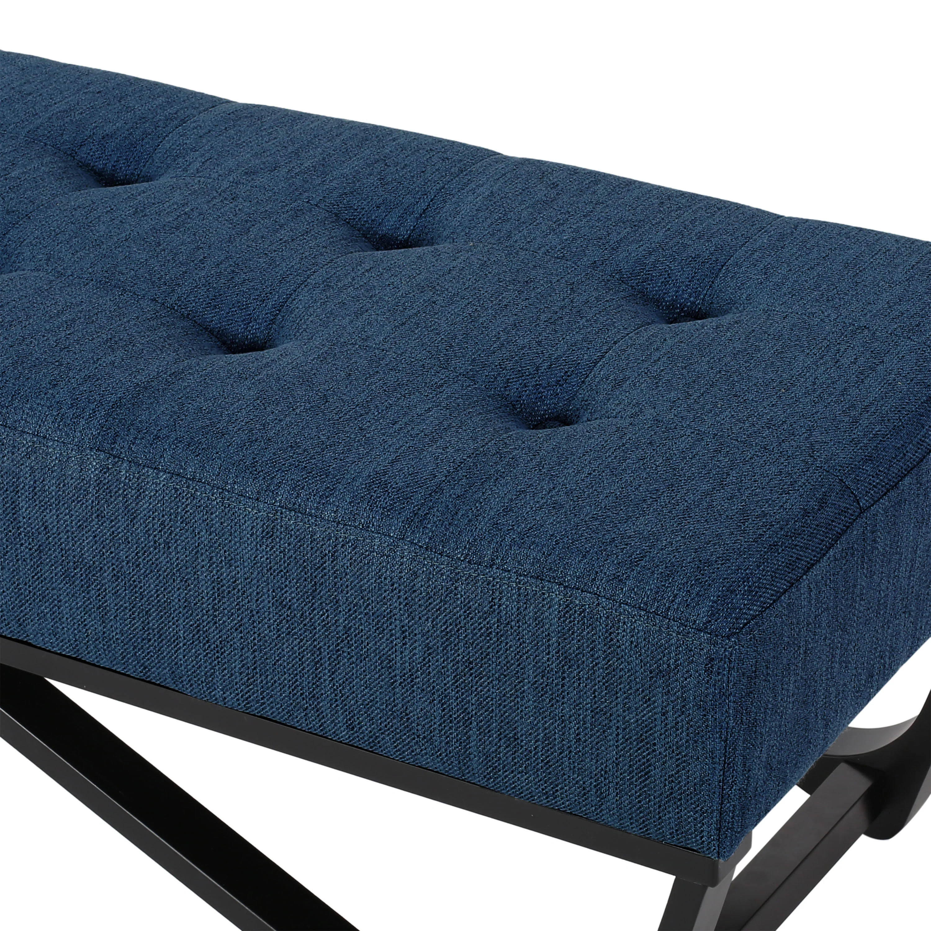 Lamphere Modern Velvet Ottoman Bench - furnishings