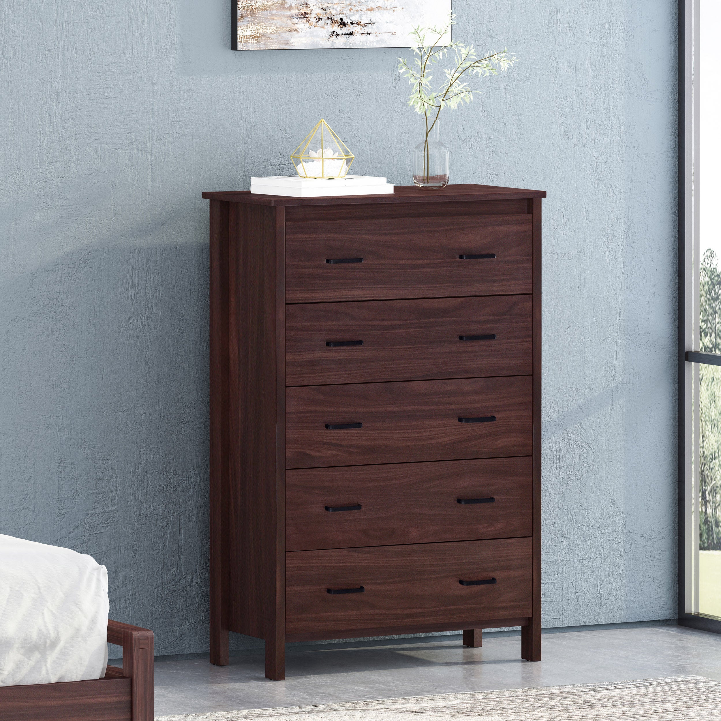 Titeca Contemporary 5 Drawer Chest - furnishings