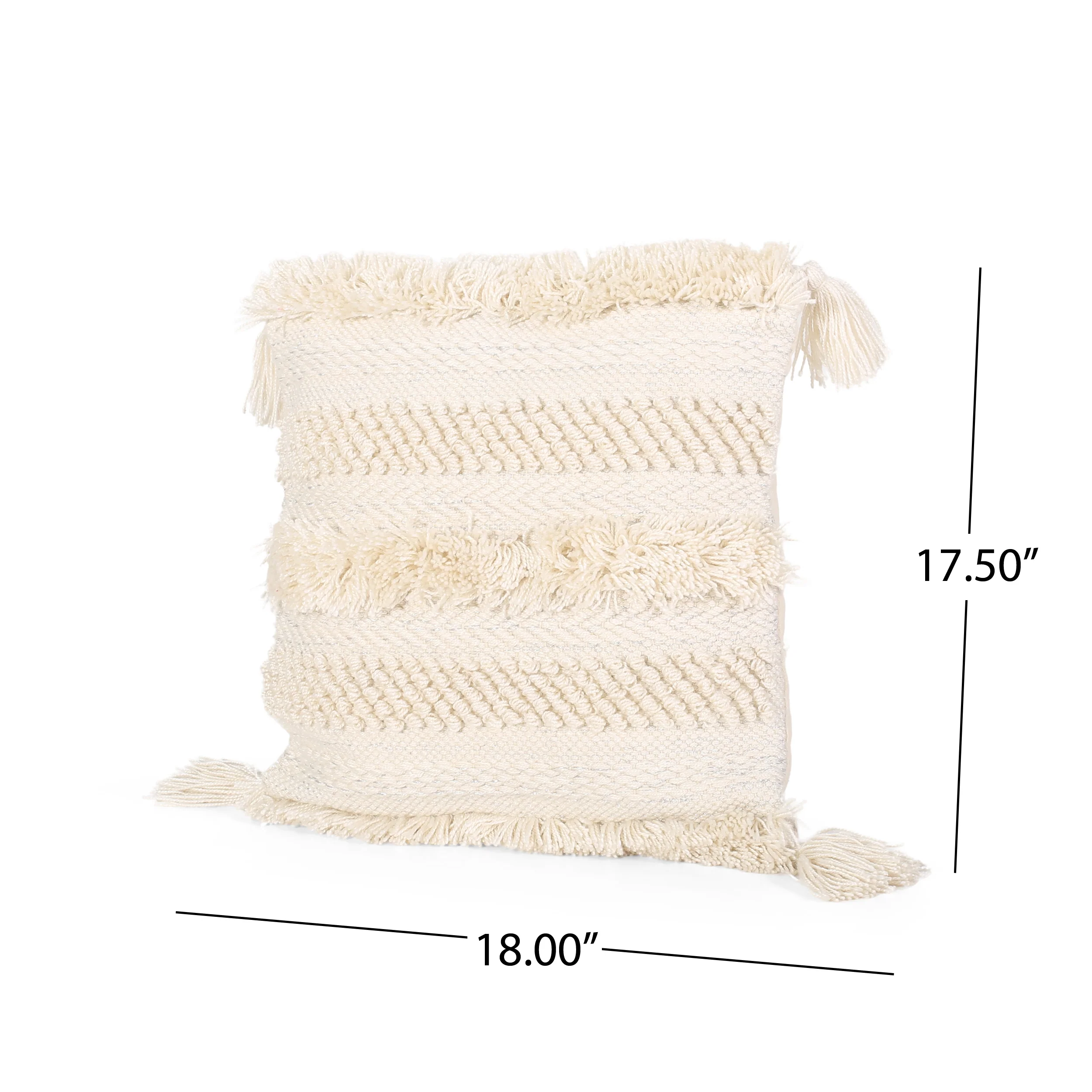 Linda Boho Yarn and Cotton Pillow Cover - furnishings