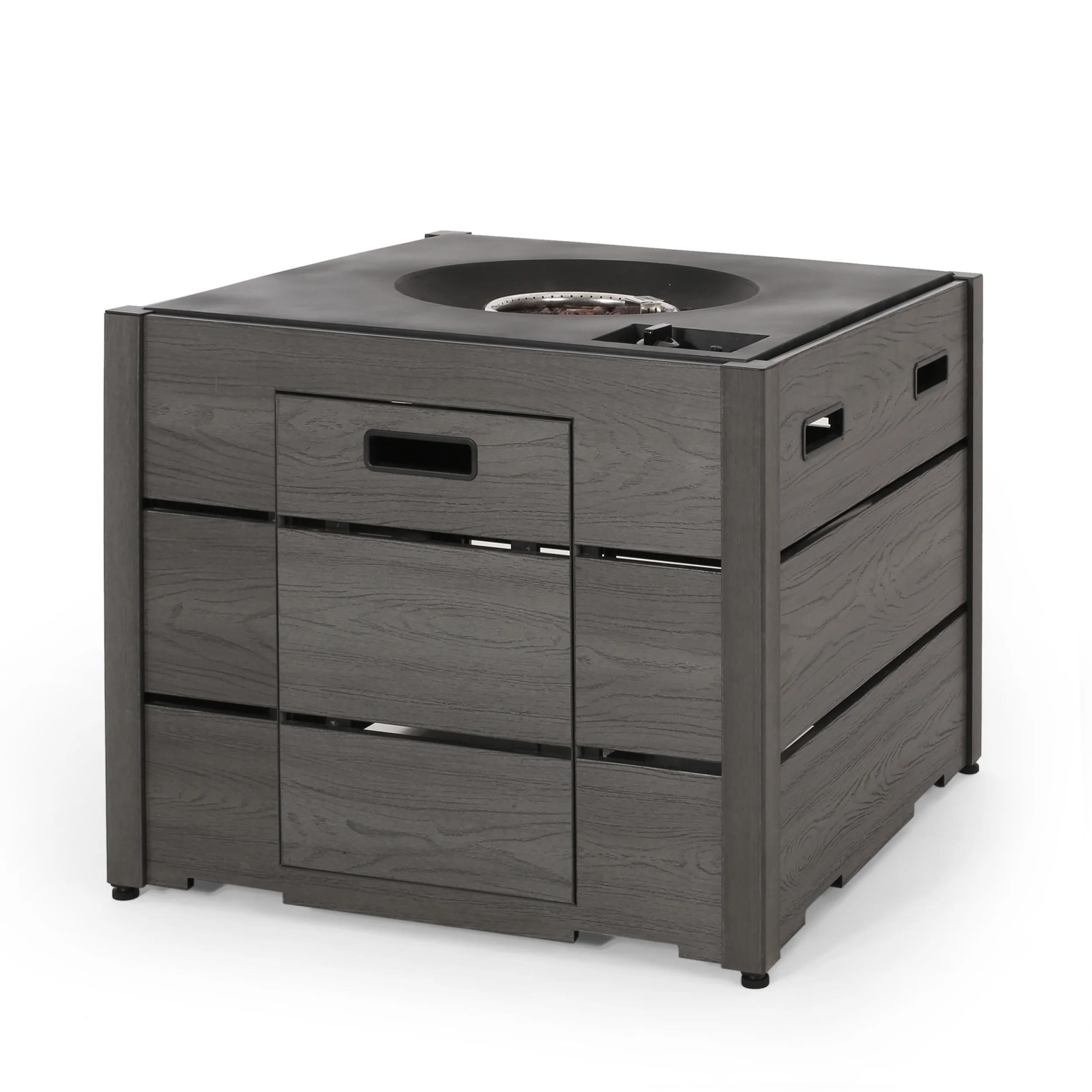 Suches Archie Outdoor 40,000 BTU Square Fire Pit - furnishings