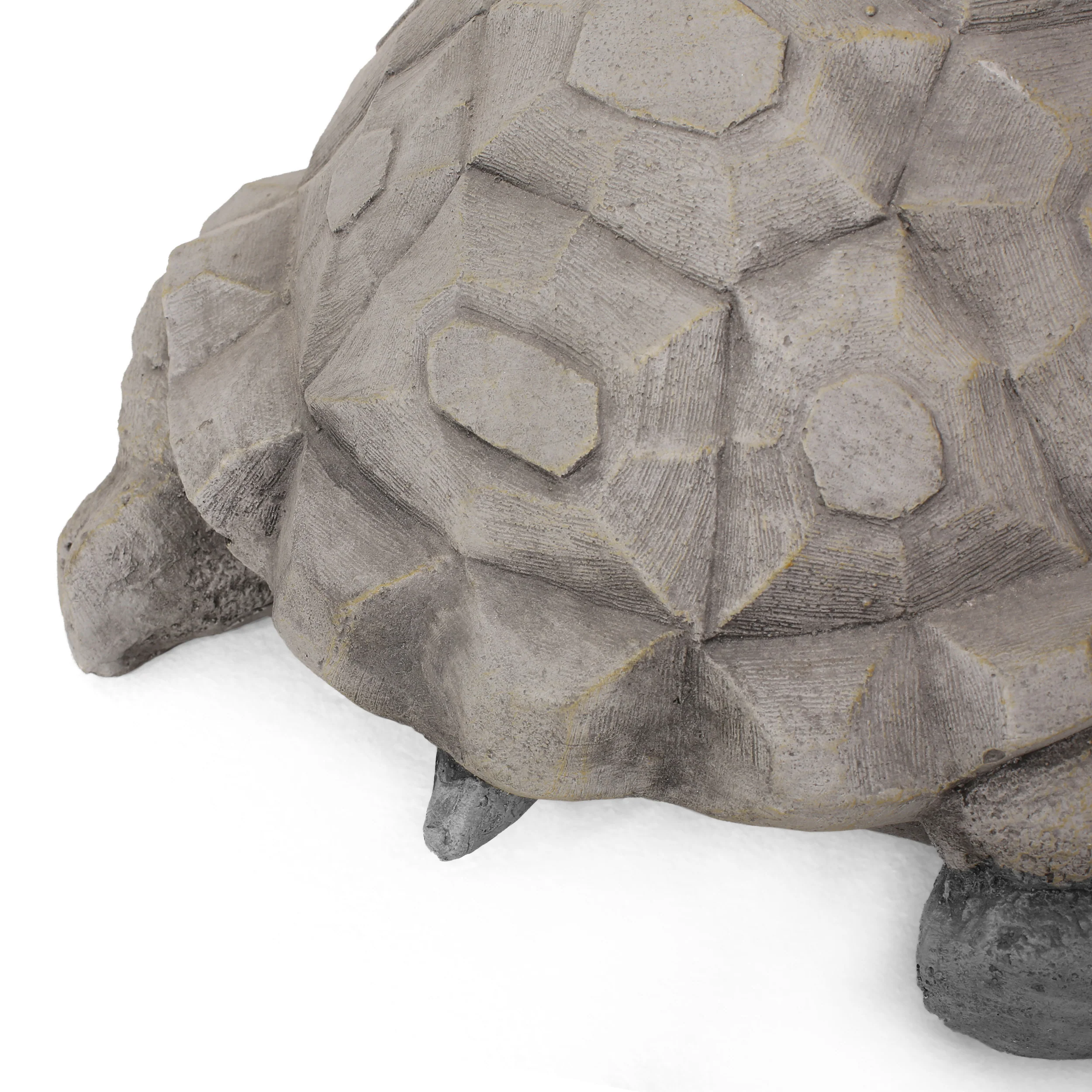 Delphos Outdoor Turtle Garden Statue, Dark Gray - furnishings