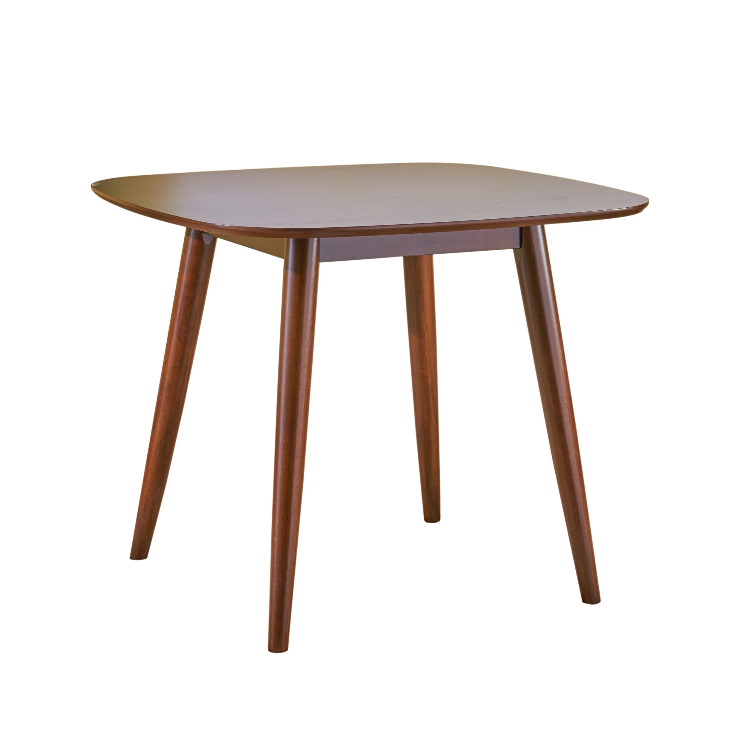 Bass Mid Century Modern Square Faux Wood Dining Table - furnishings