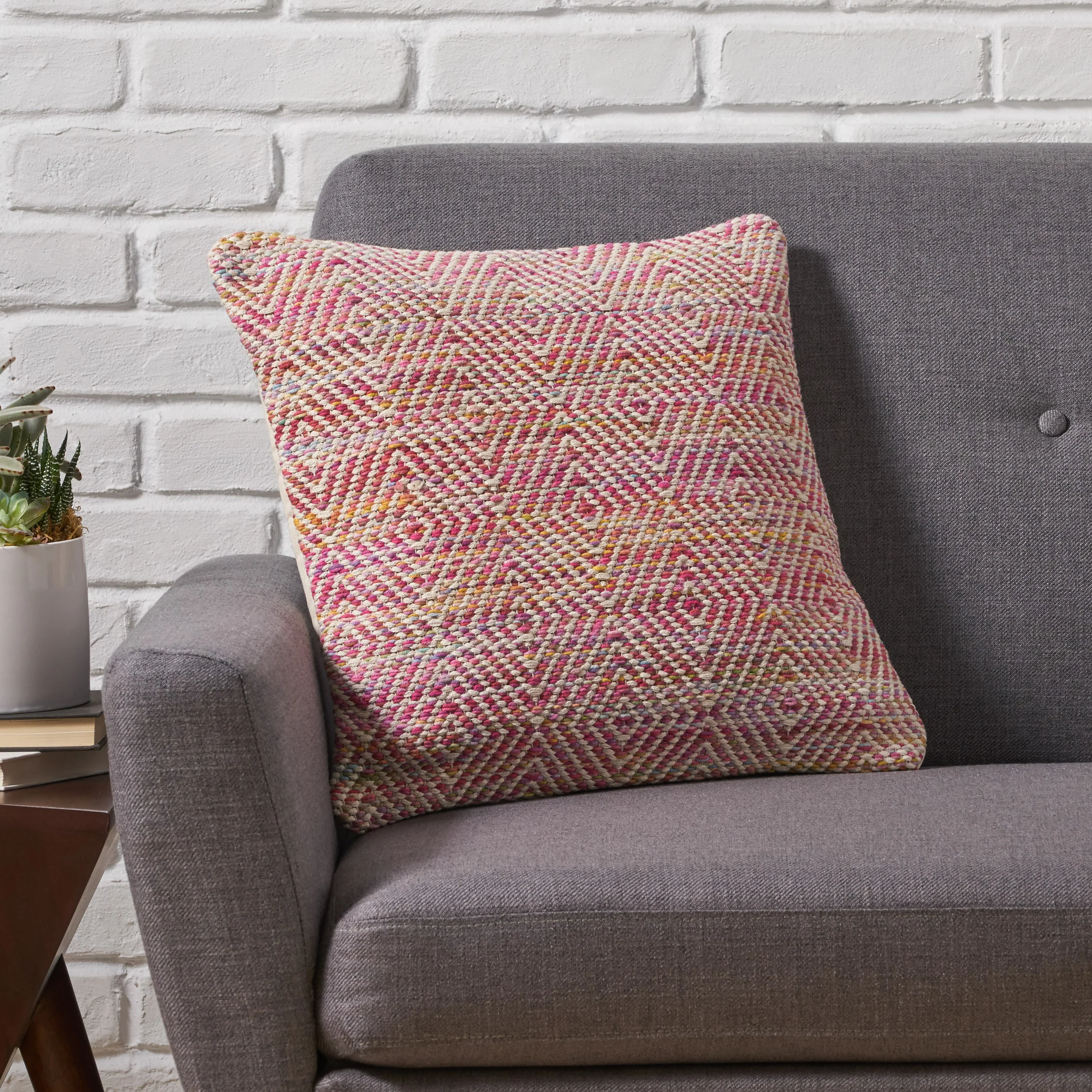 Kristal Boho Cotton Throw Pillow - furnishings
