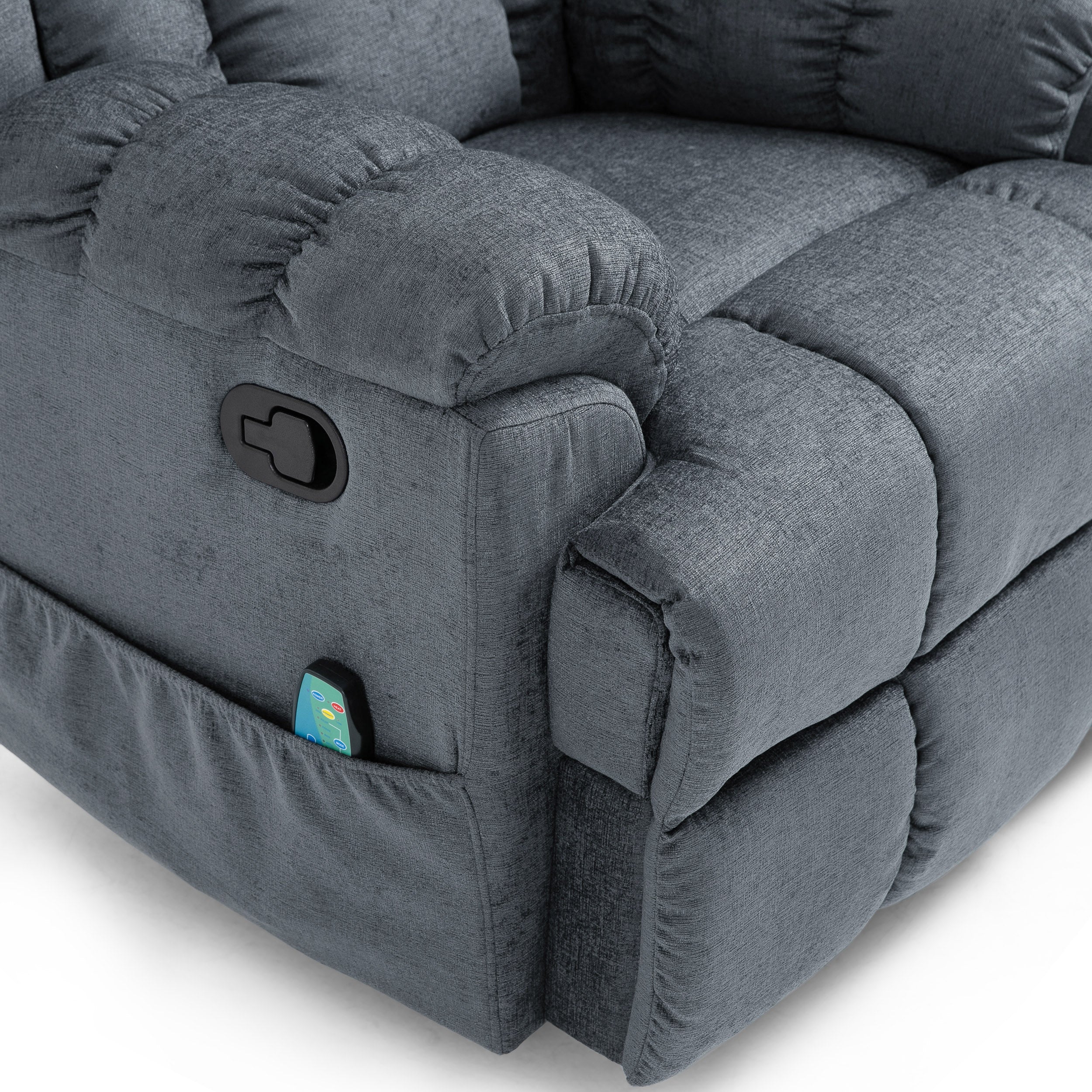 Siloam Contemporary Pillow Tufted Massage Recliner - furnishings