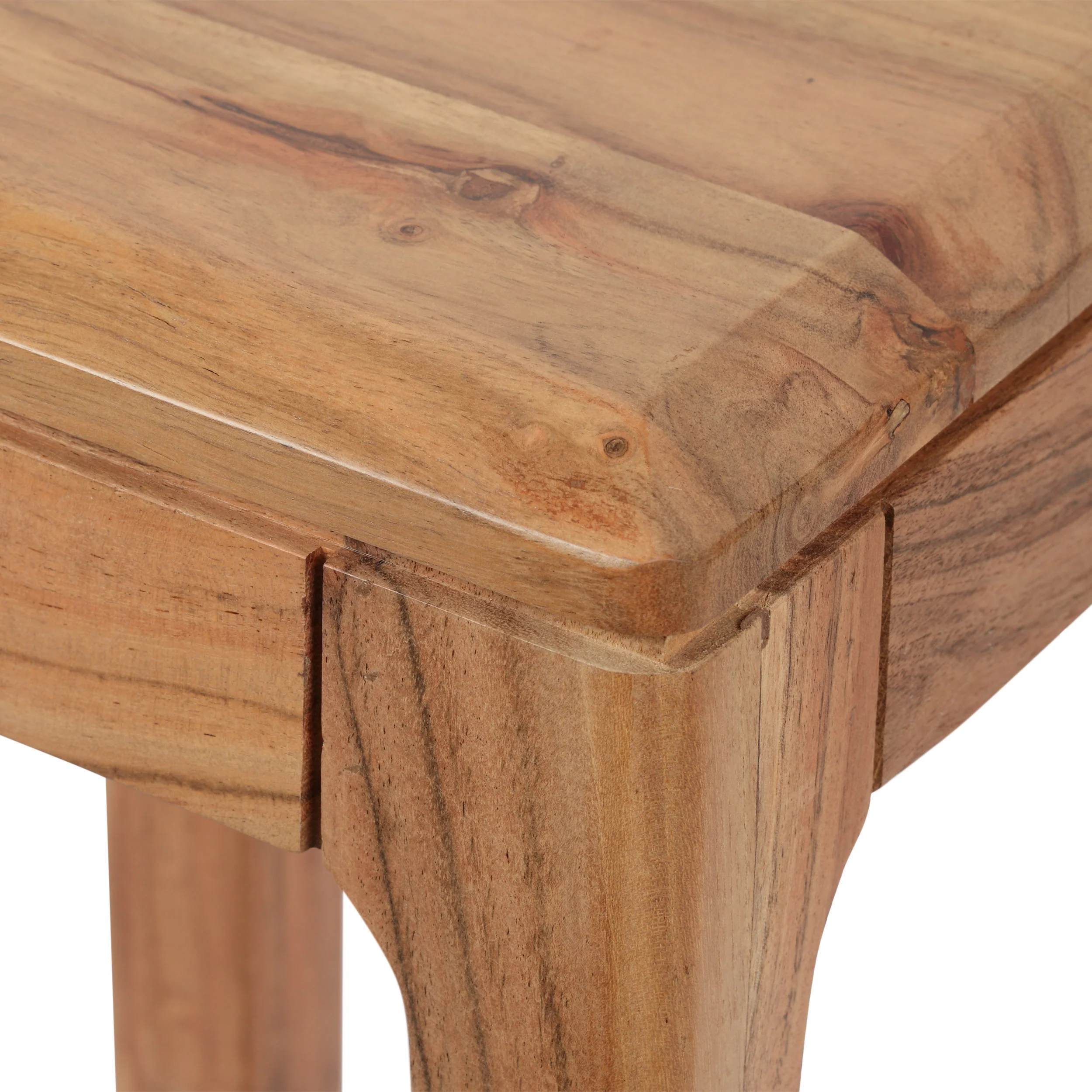 Waterford Haralson Handcrafted Mid-Century Modern Acacia Wood Plant Stand - furnishings