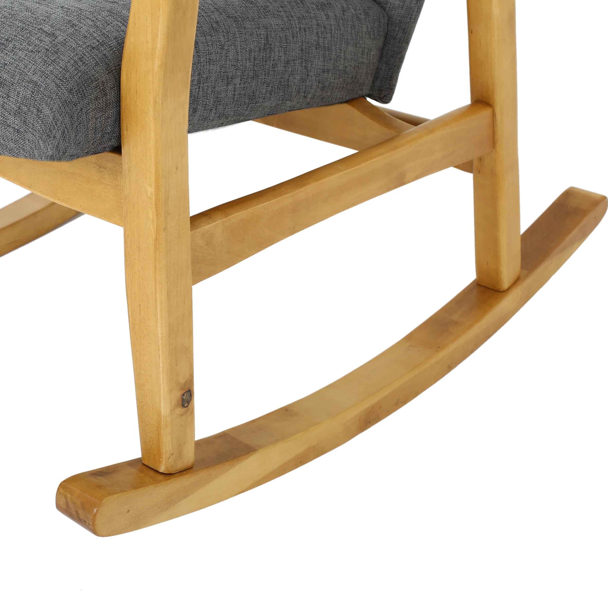 Collin Mid Century Fabric Rocking Chair - furnishings