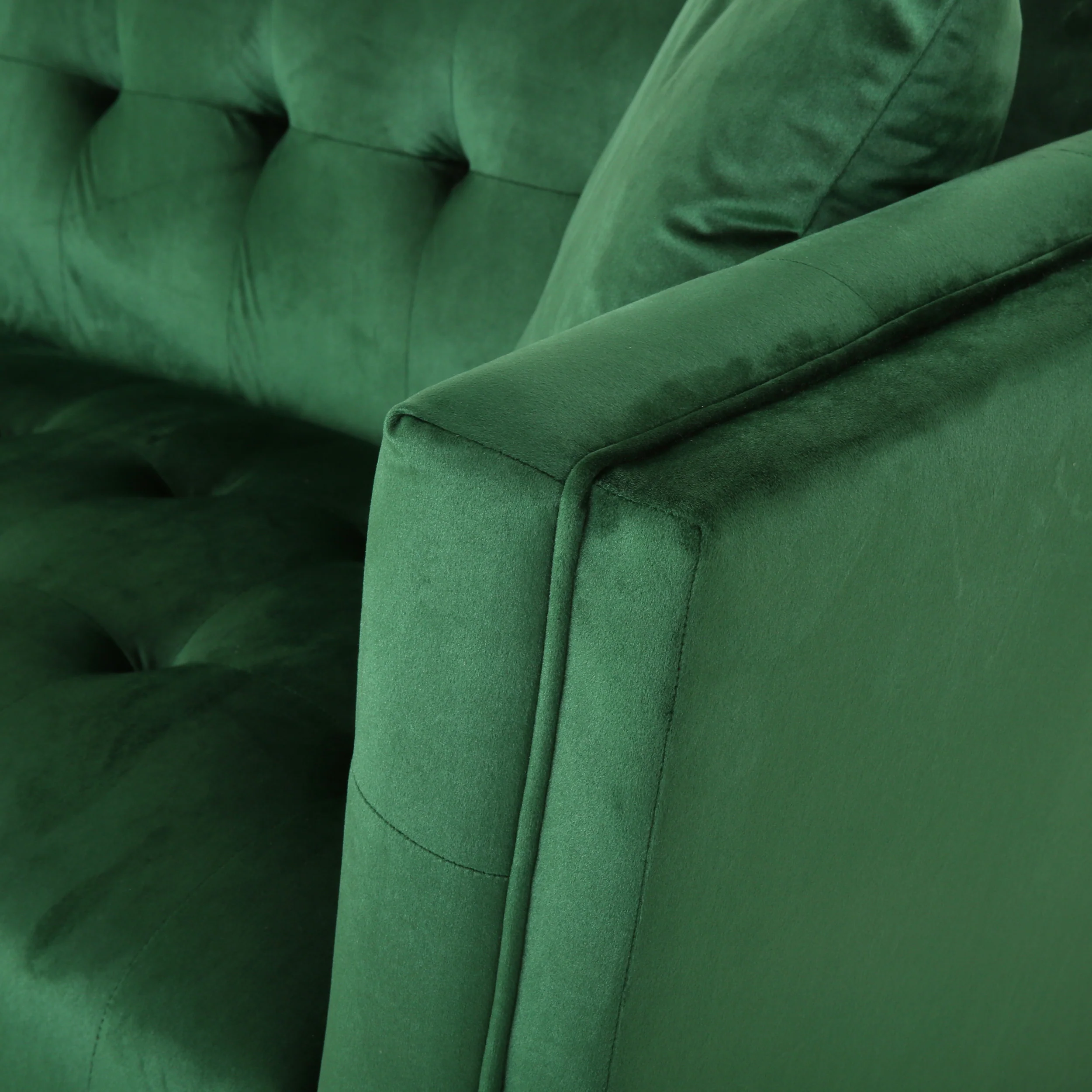 Ryliegh Modern Glam 3 Seater Velvet Sofa - furnishings