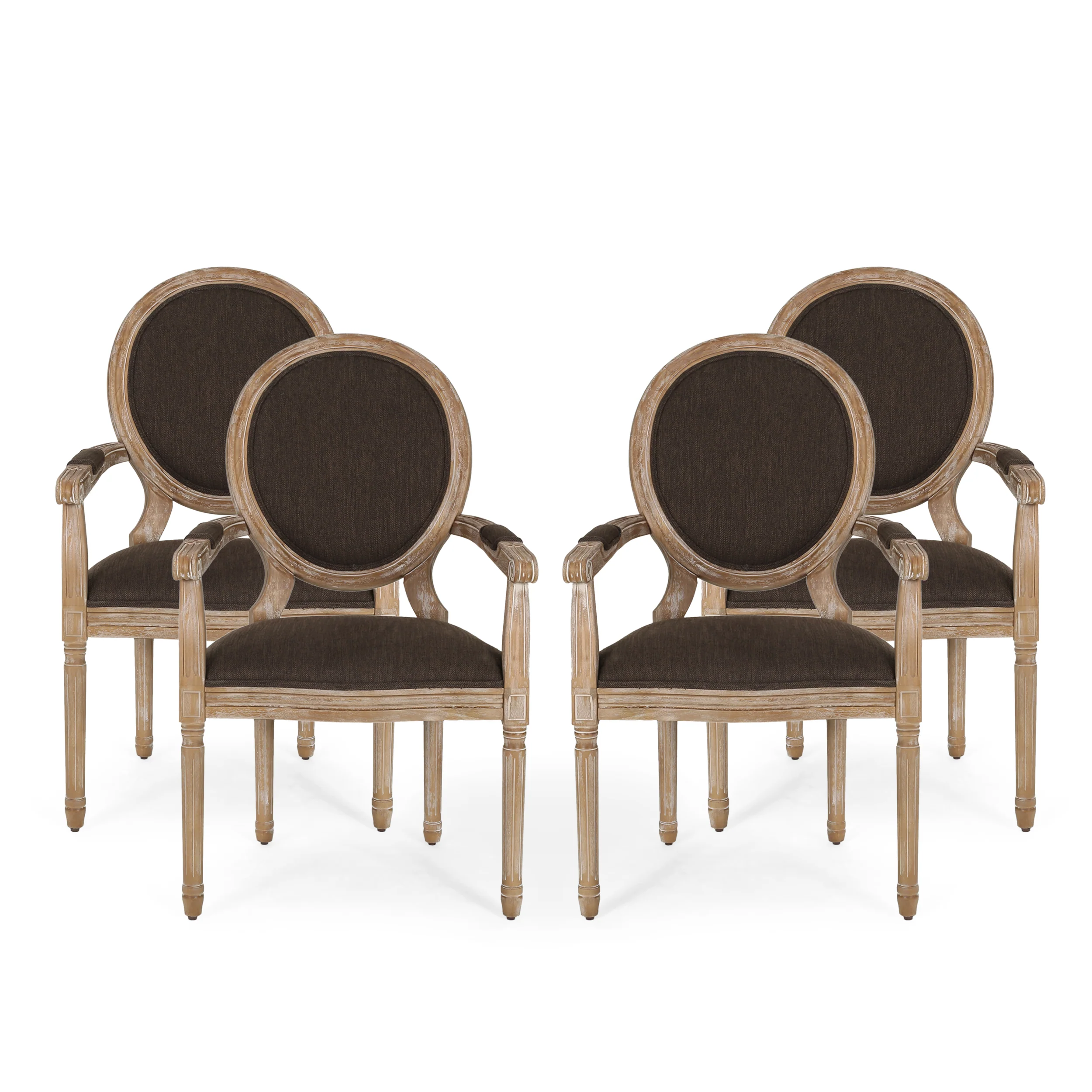Aisenbrey French Country Wood Upholstered Dining Chair - furnishings