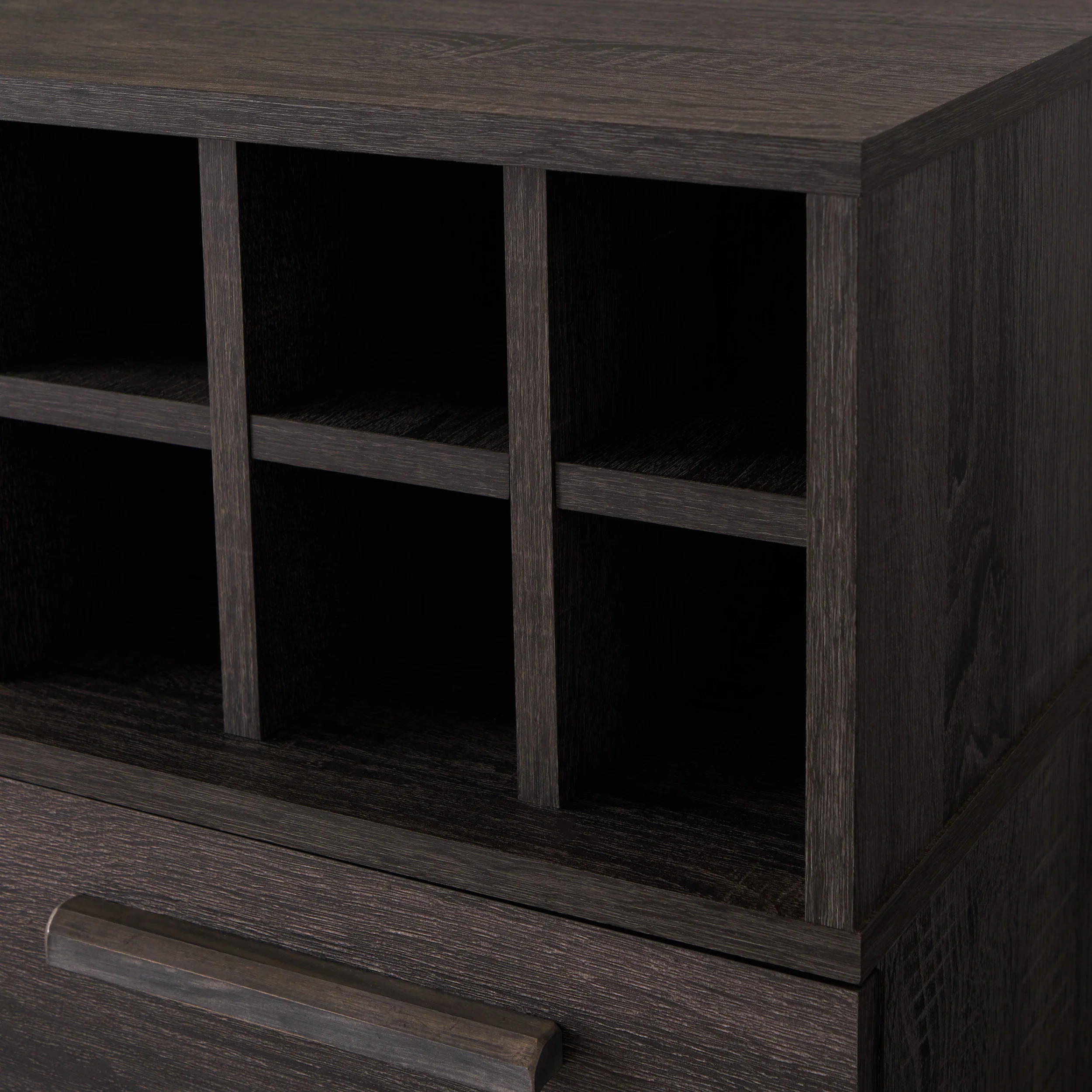 Annabelle Mid Century Modern Wine Rack Bar Cabinet - furnishings