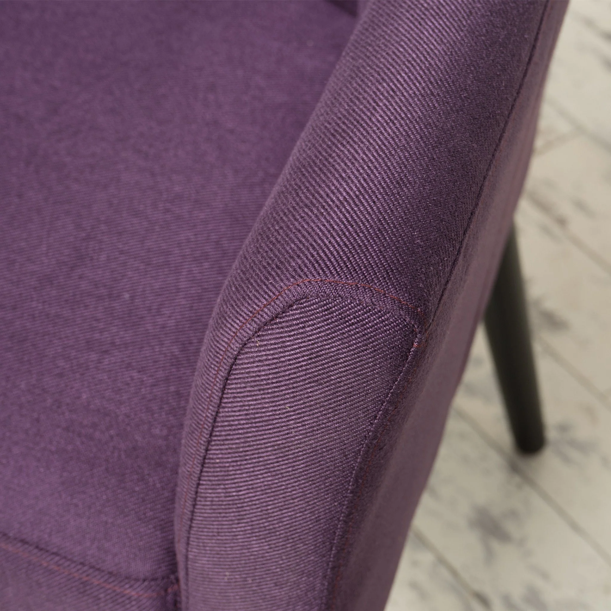 Charmaine Mid-Century Modern Low Back Fabric Accent Chair with Tapered Legs - furnishings