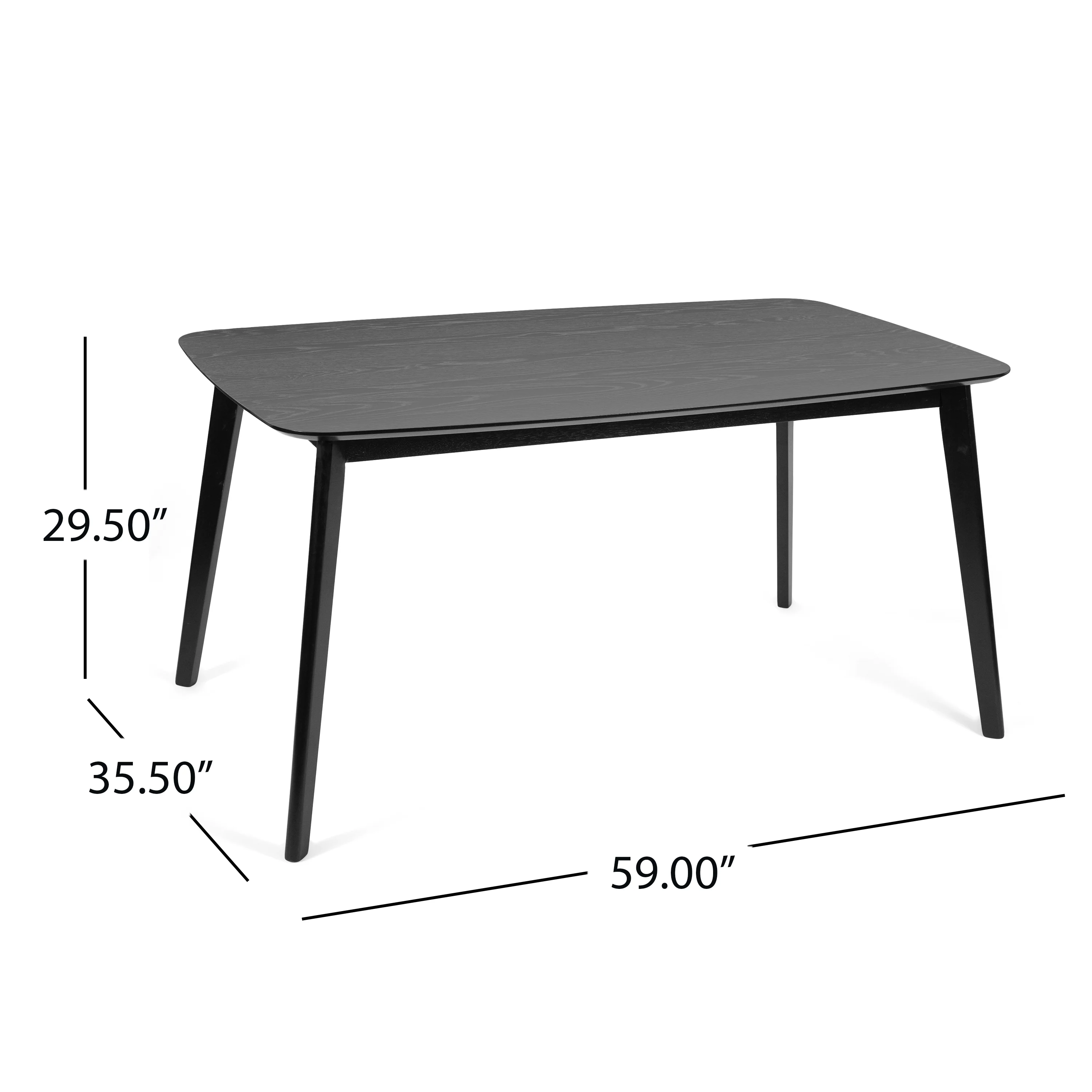 Anne Mid Century Modern Wood Dining Table - furnishings