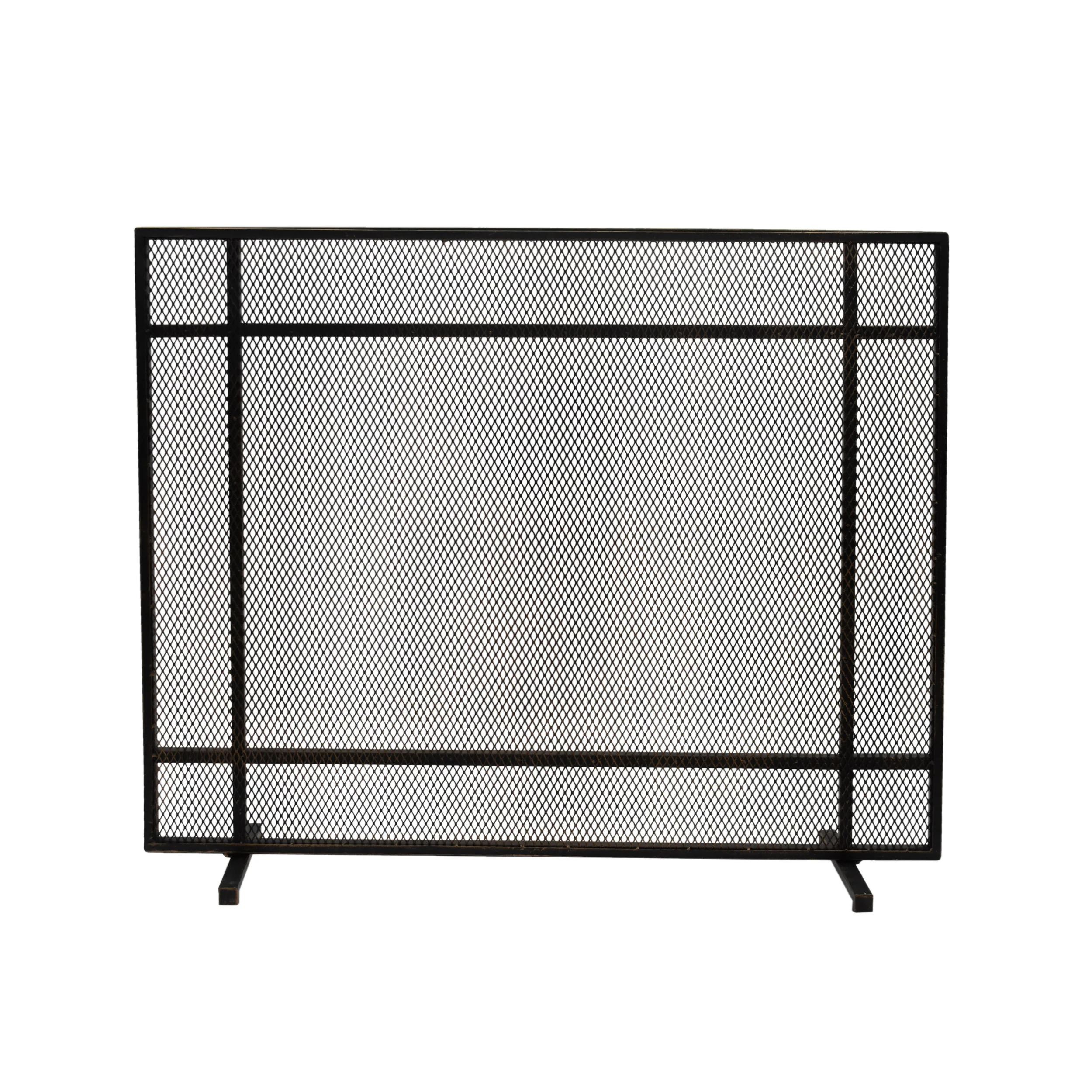 Markus Modern Single Panel Iron Firescreen - furnishings