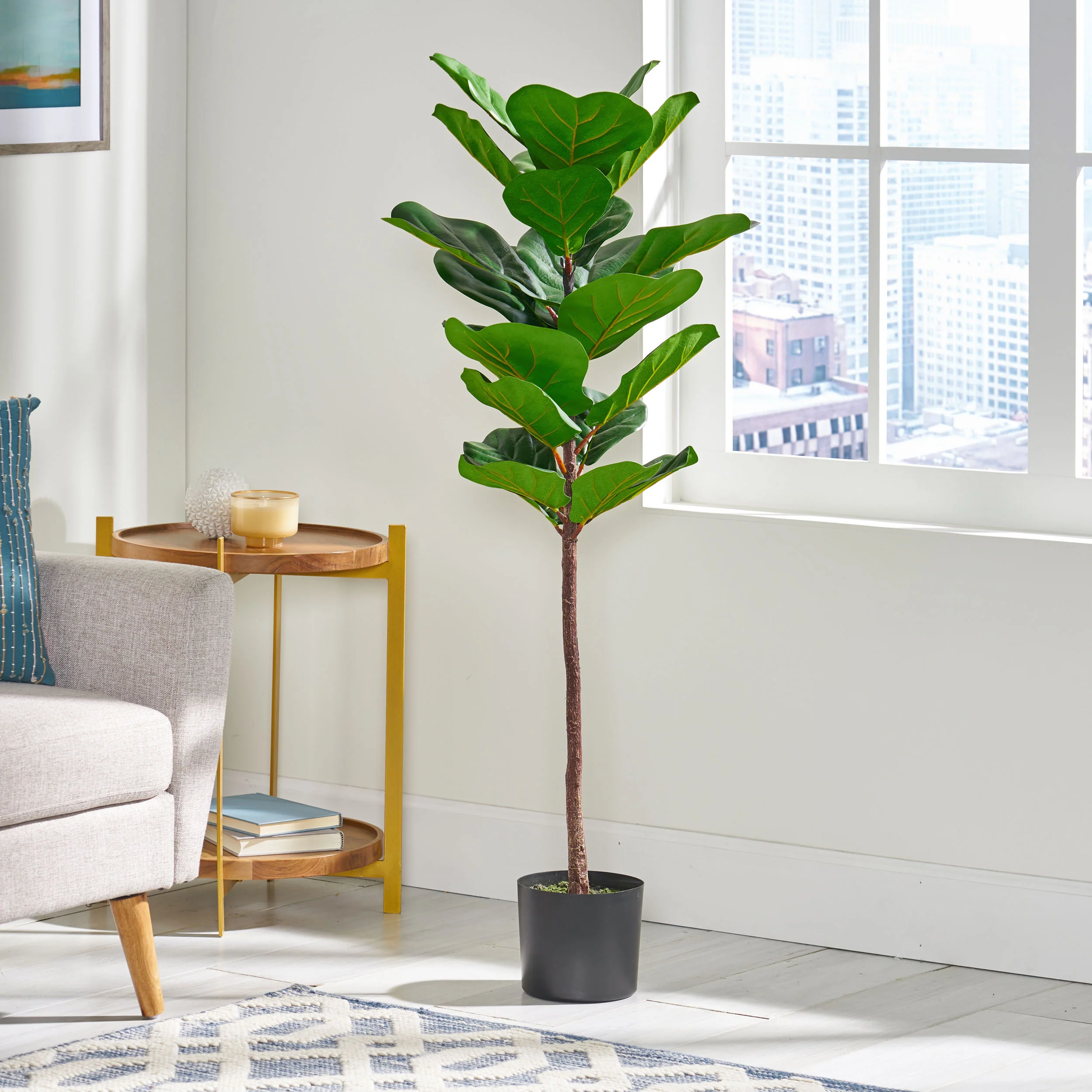 Stilwell Artificial Fiddle-Leaf Fig Tree - furnishings