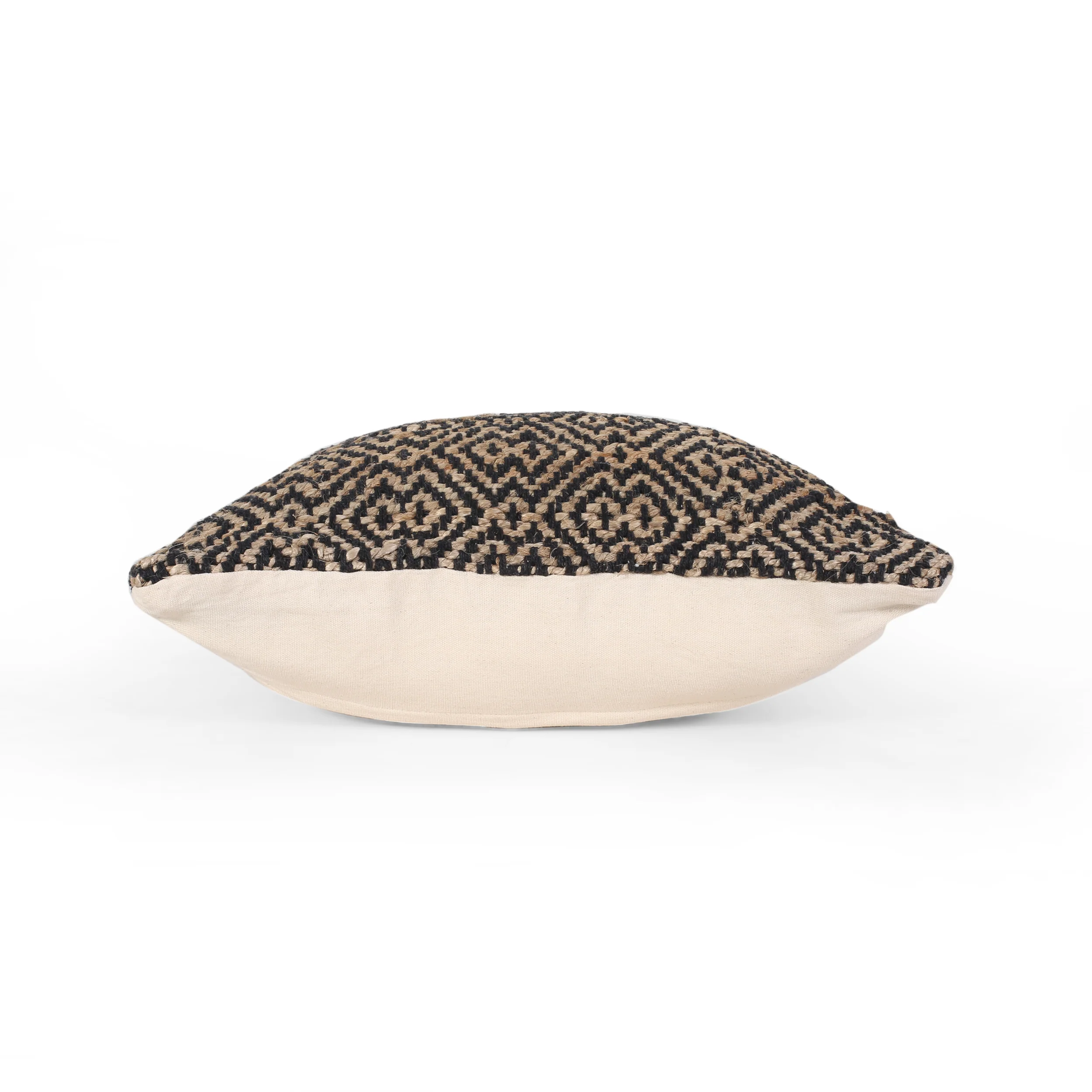 Tzipporah Boho Jute and Cotton Throw Pillow - furnishings