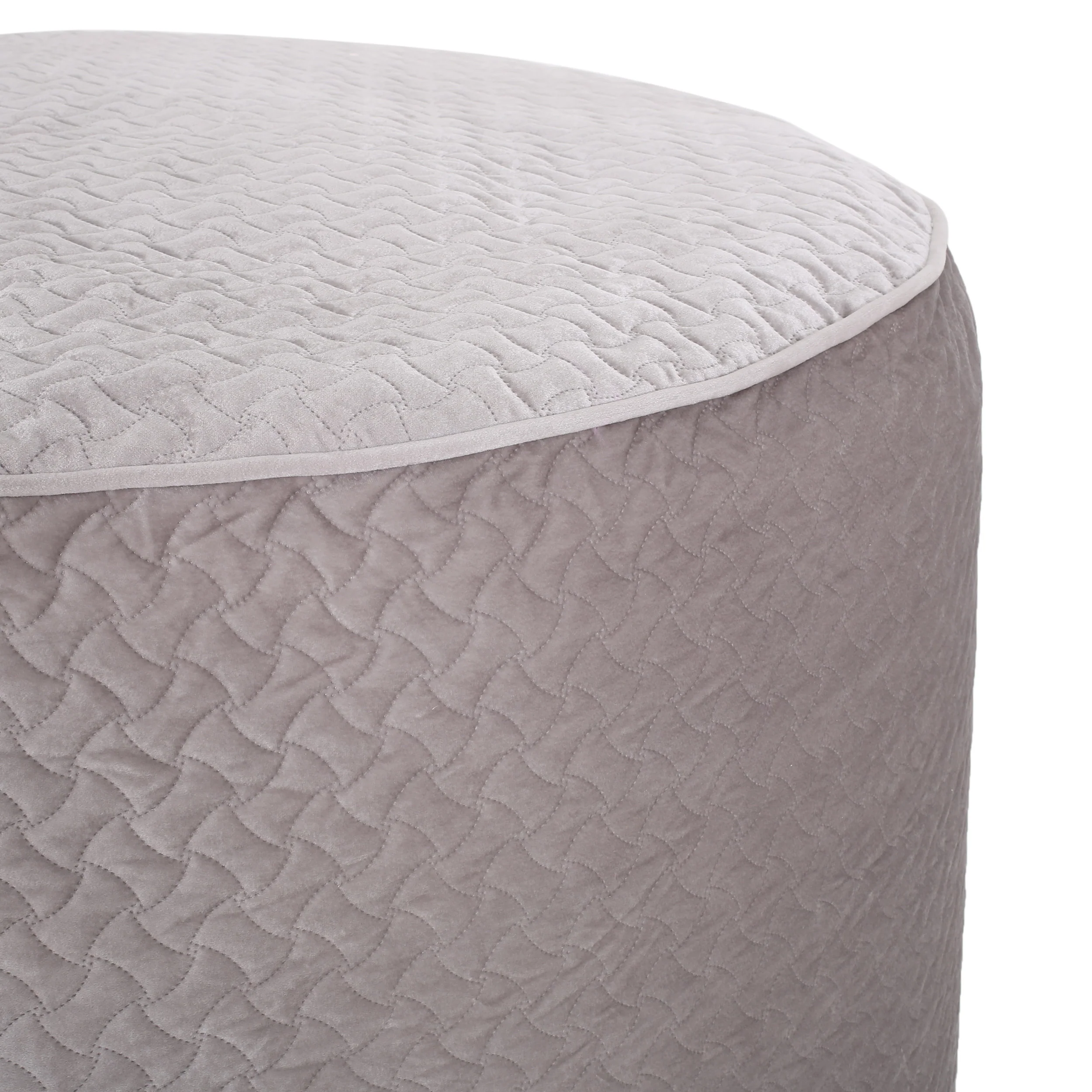 Vito Glam 4 Foot Velvet Quilt Patterned Beanbag - furnishings