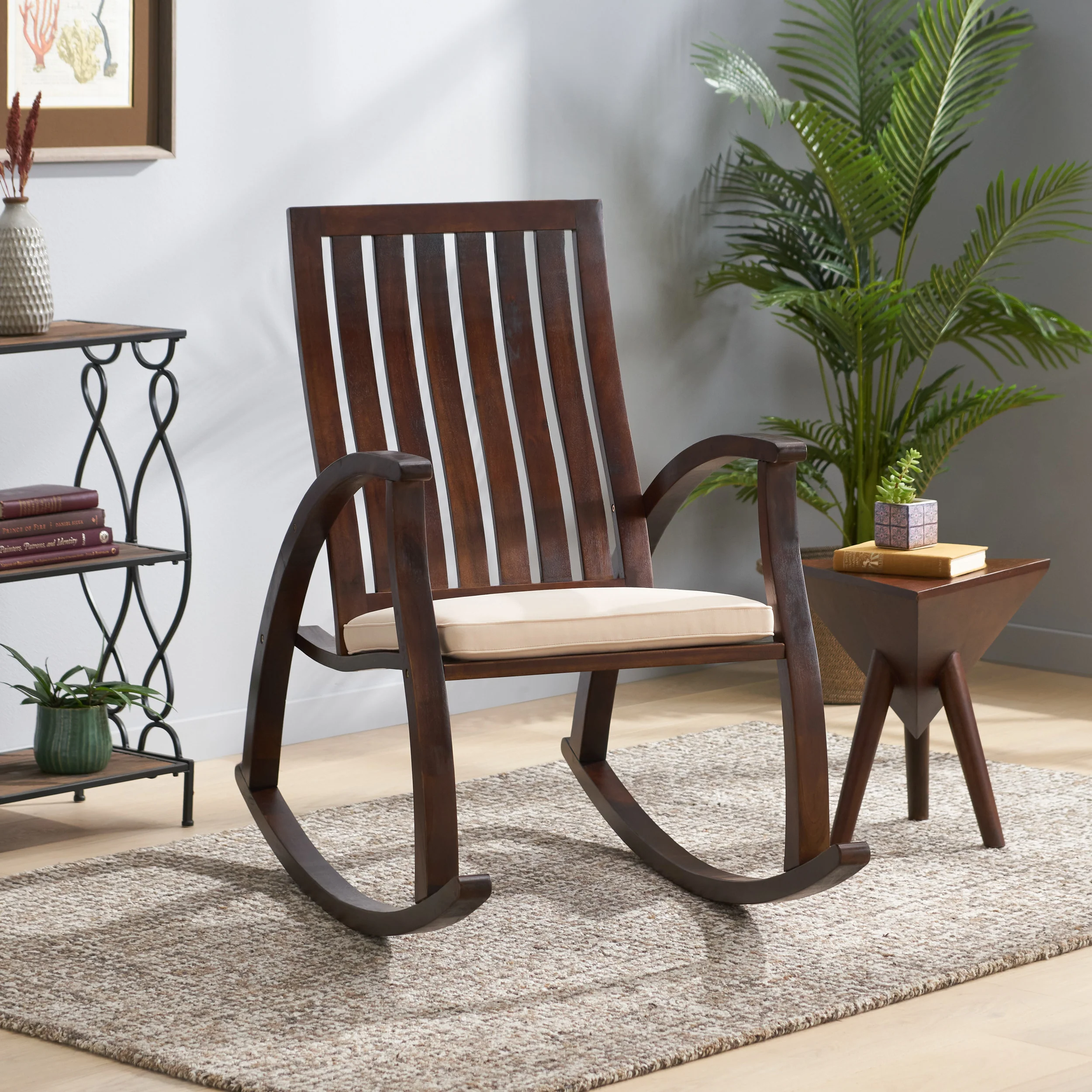 Worcester Brown Rocking Chair - furnishings