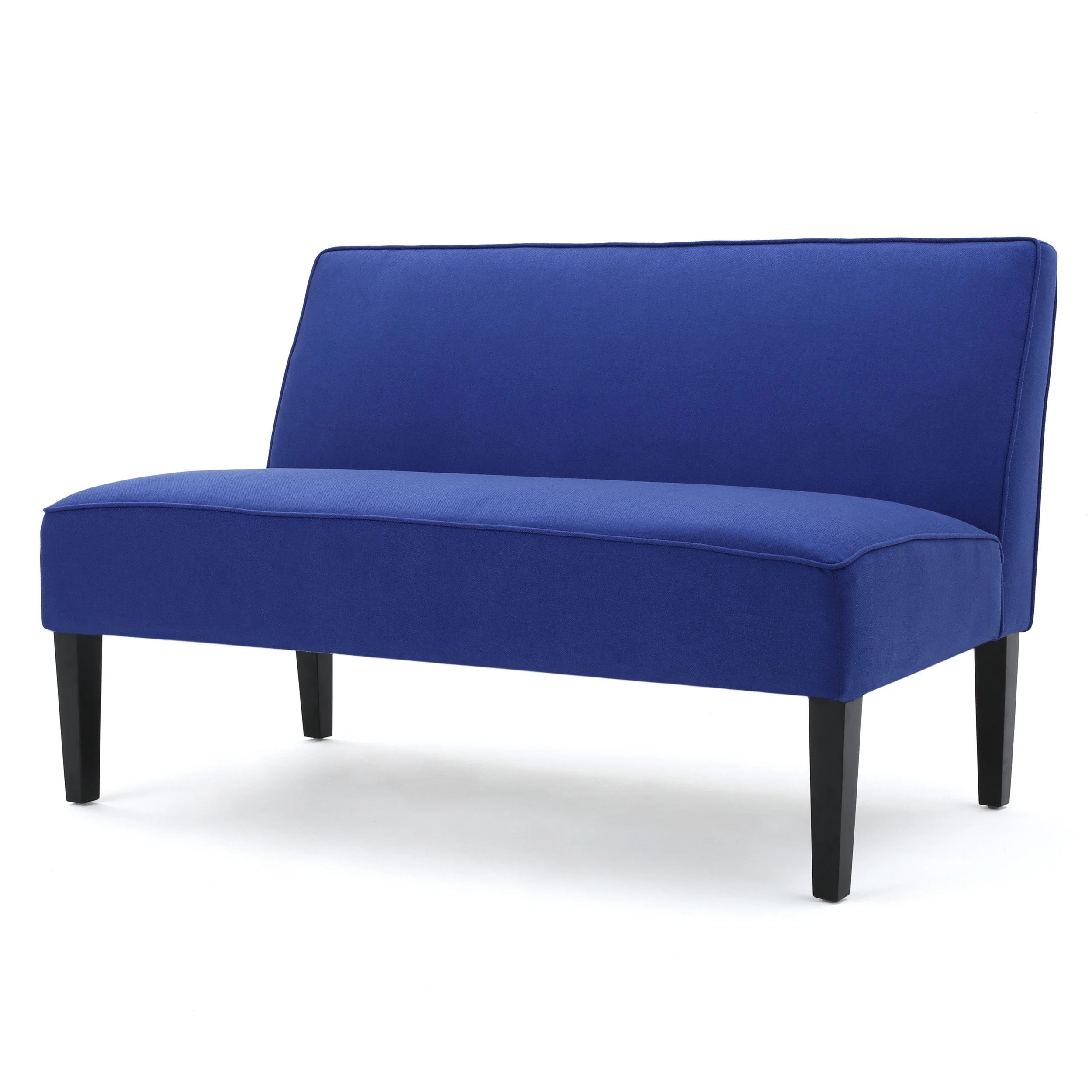 Charlotte Modern Simple Elegant Fabric Settee - furnishings