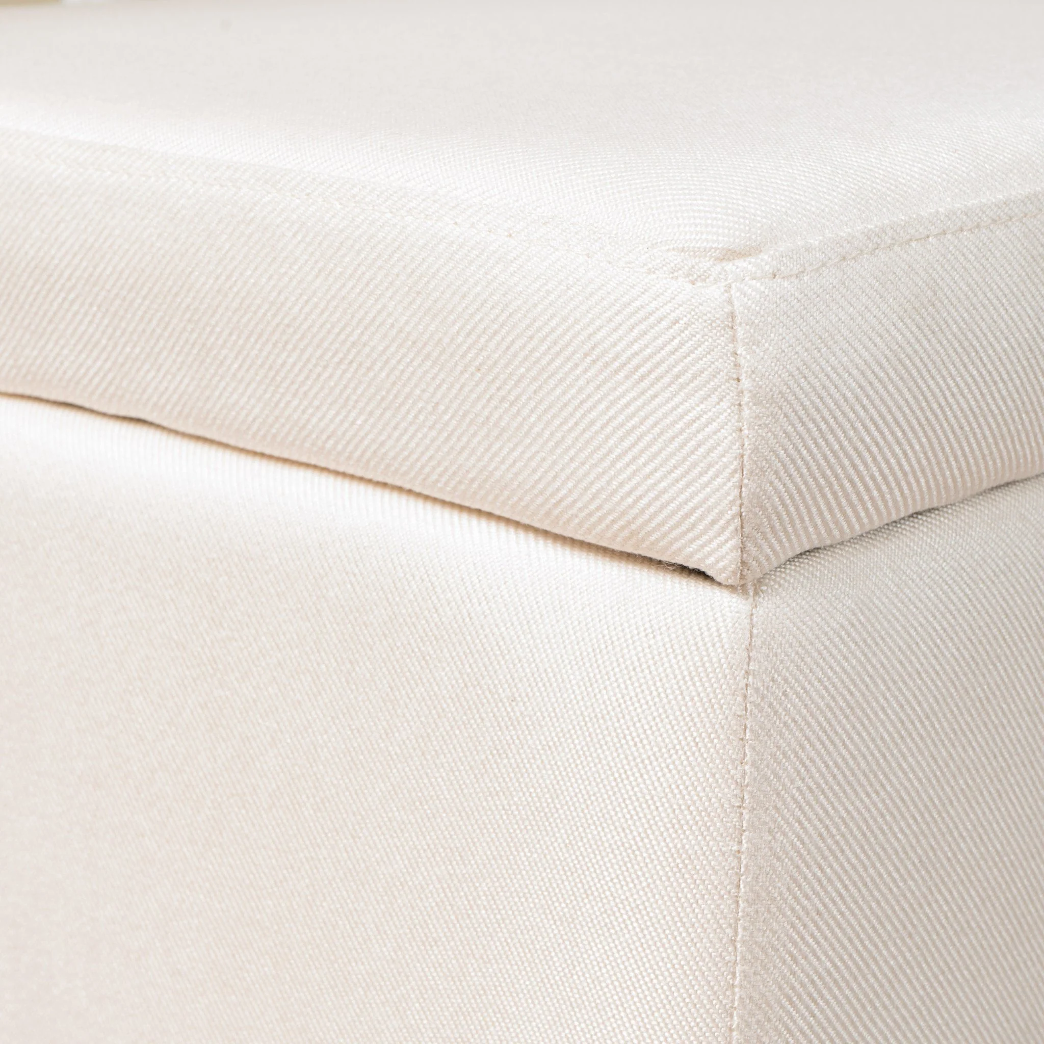Labella Contemporary Fabric Upholstered Storage Ottoman with Nailhead Trim - furnishings