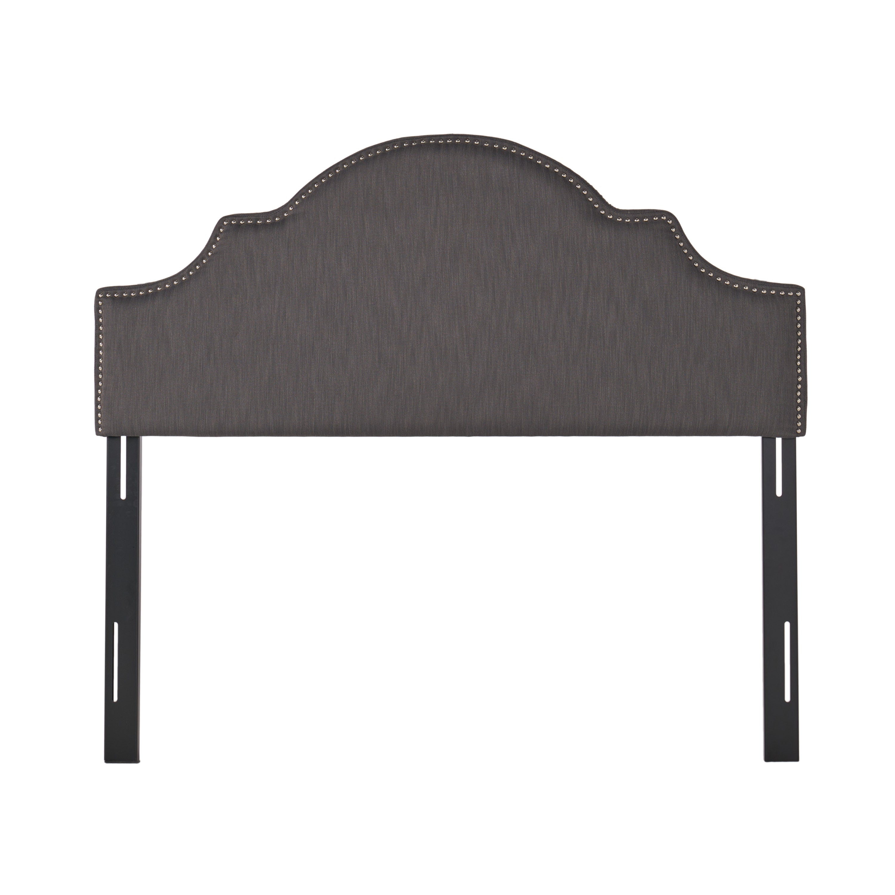 Gwenyth Gray Fabric Queen/Full Headboard - furnishings