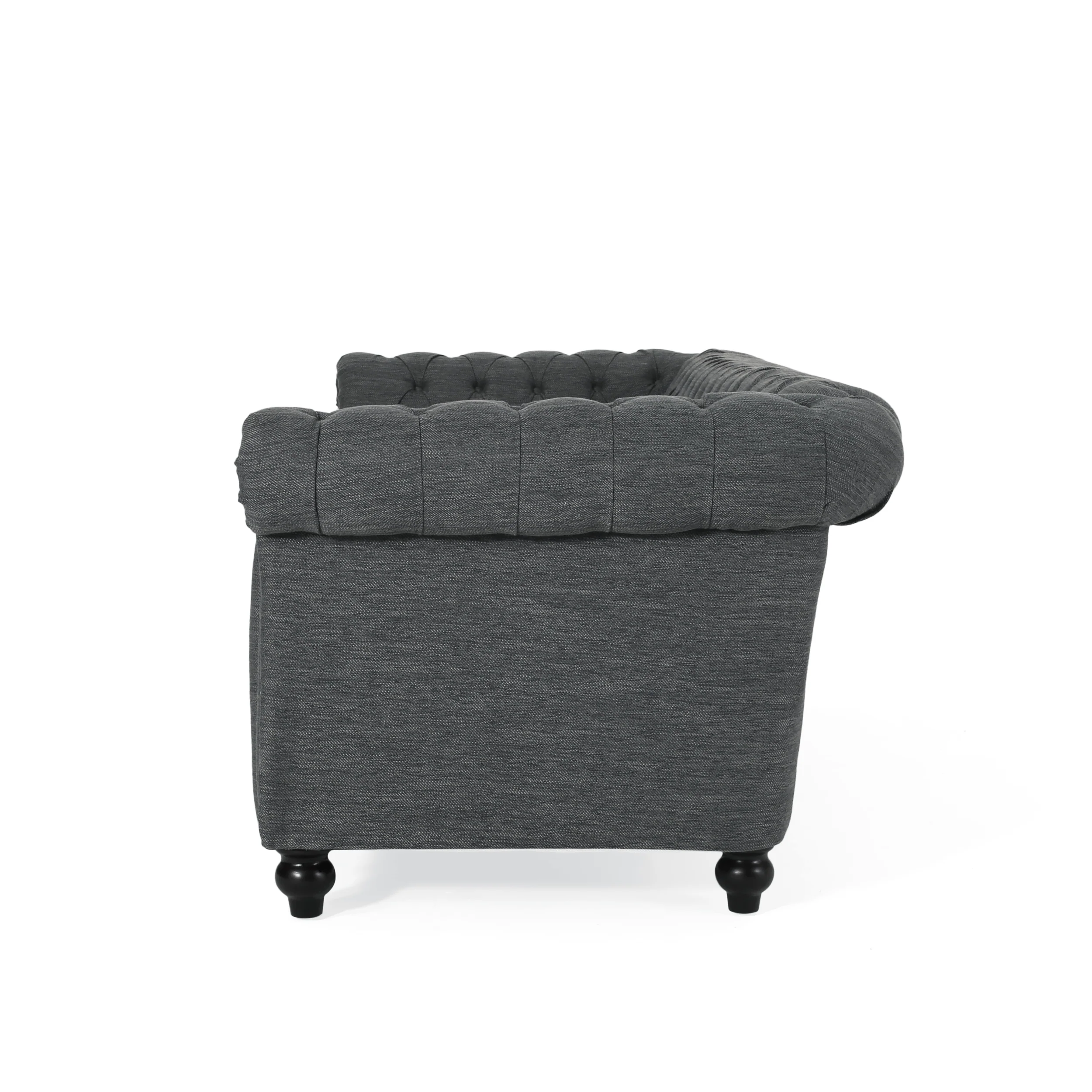 Adetokunbo Tufted Chesterfield Fabric 3 Seater Sofa - furnishings
