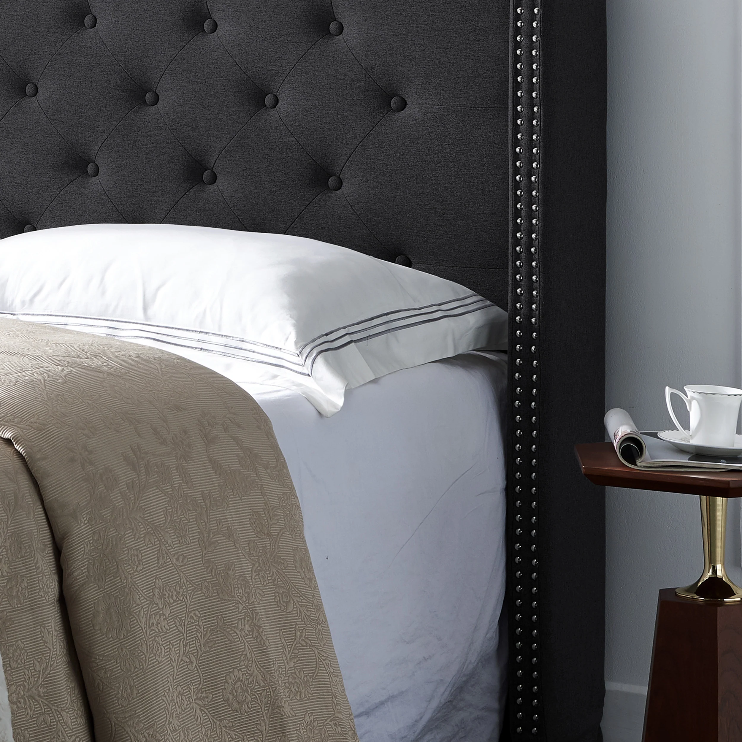 Ray Contemporary Upholstered Full/Queen Headboard - furnishings