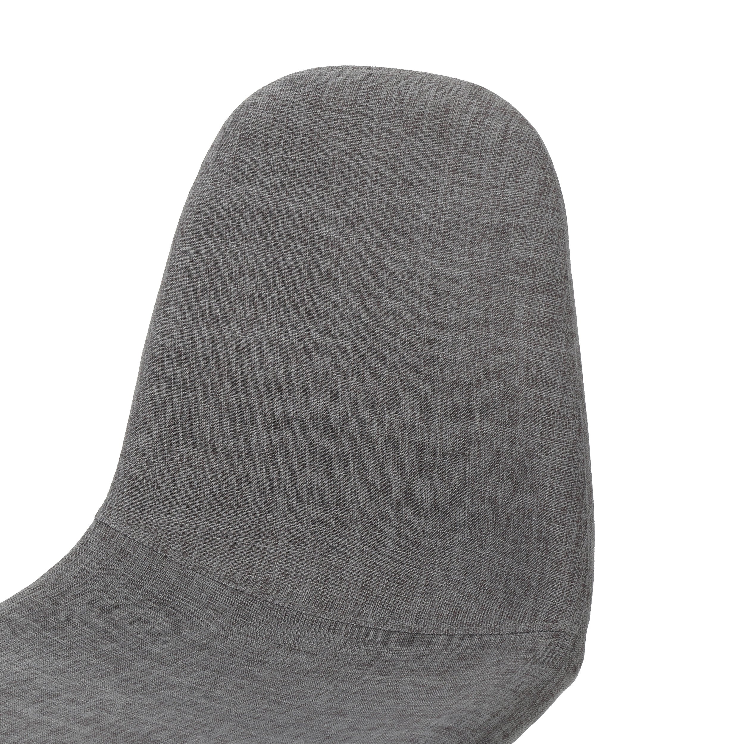 Resta Mid Century Fabric Dining Chairs with Wood Finished Metal Legs (Set of 2) - furnishings