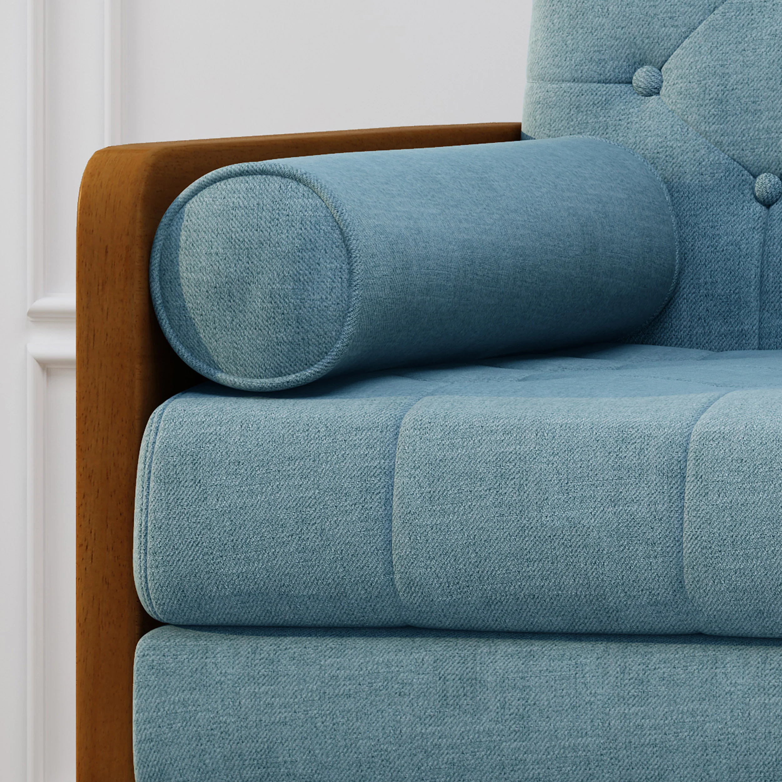 Greta Mid Century Modern Fabric Club Chair - furnishings