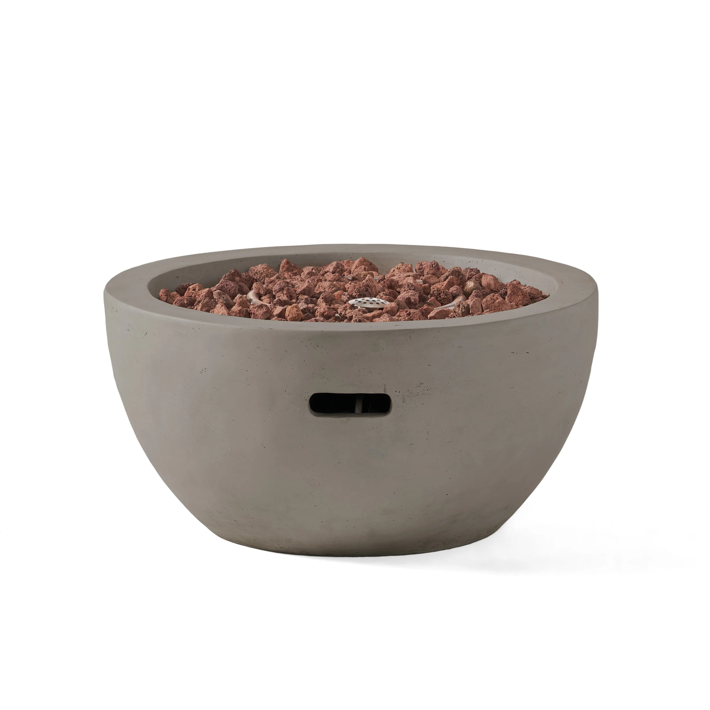 Toulouse Outdoor 40,000 BTU Lightweight Concrete Fire Pit Bowl (No Tank Holder) - furnishings