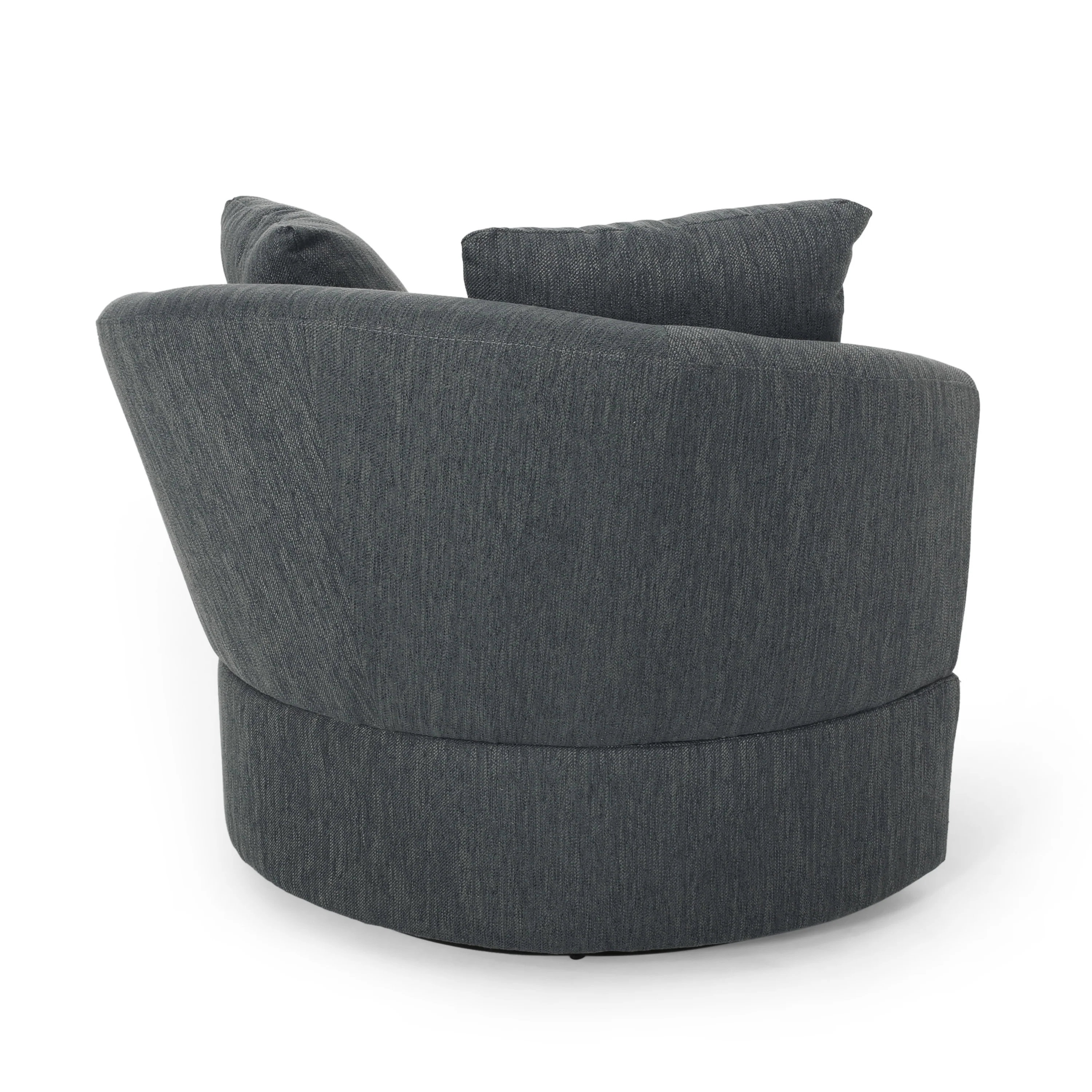 Dawson Contemporary Upholstered Swivel Club Chair - furnishings