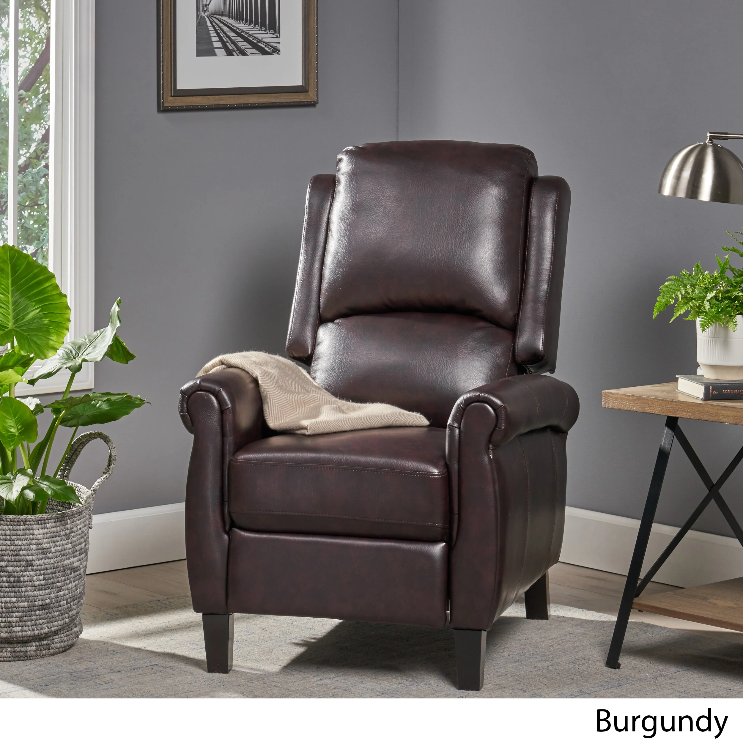 Memphis PU Leather Recliner Club Chair - furnishings