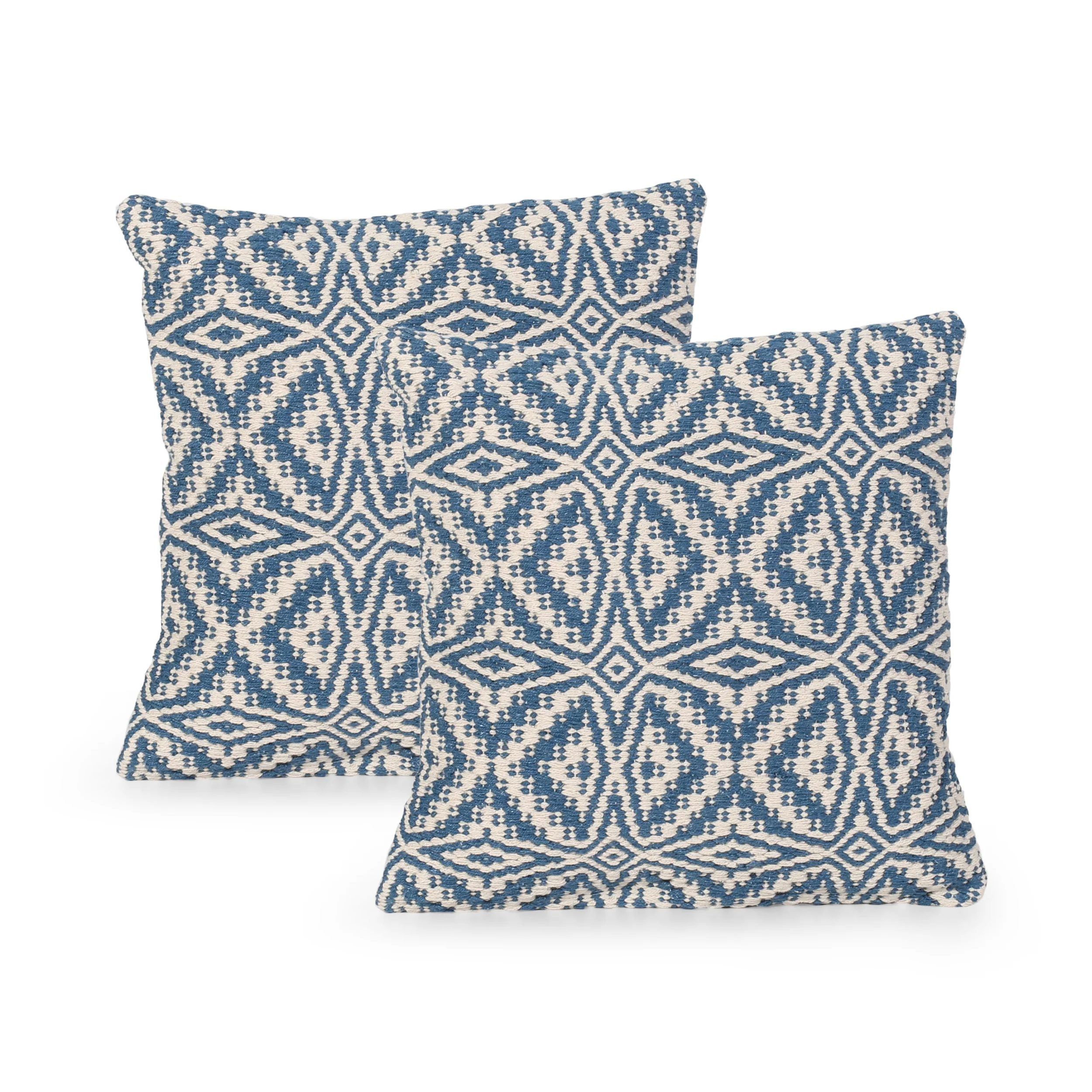 Aabidah Boho Cotton Throw Pillow (Set of 2) - furnishings