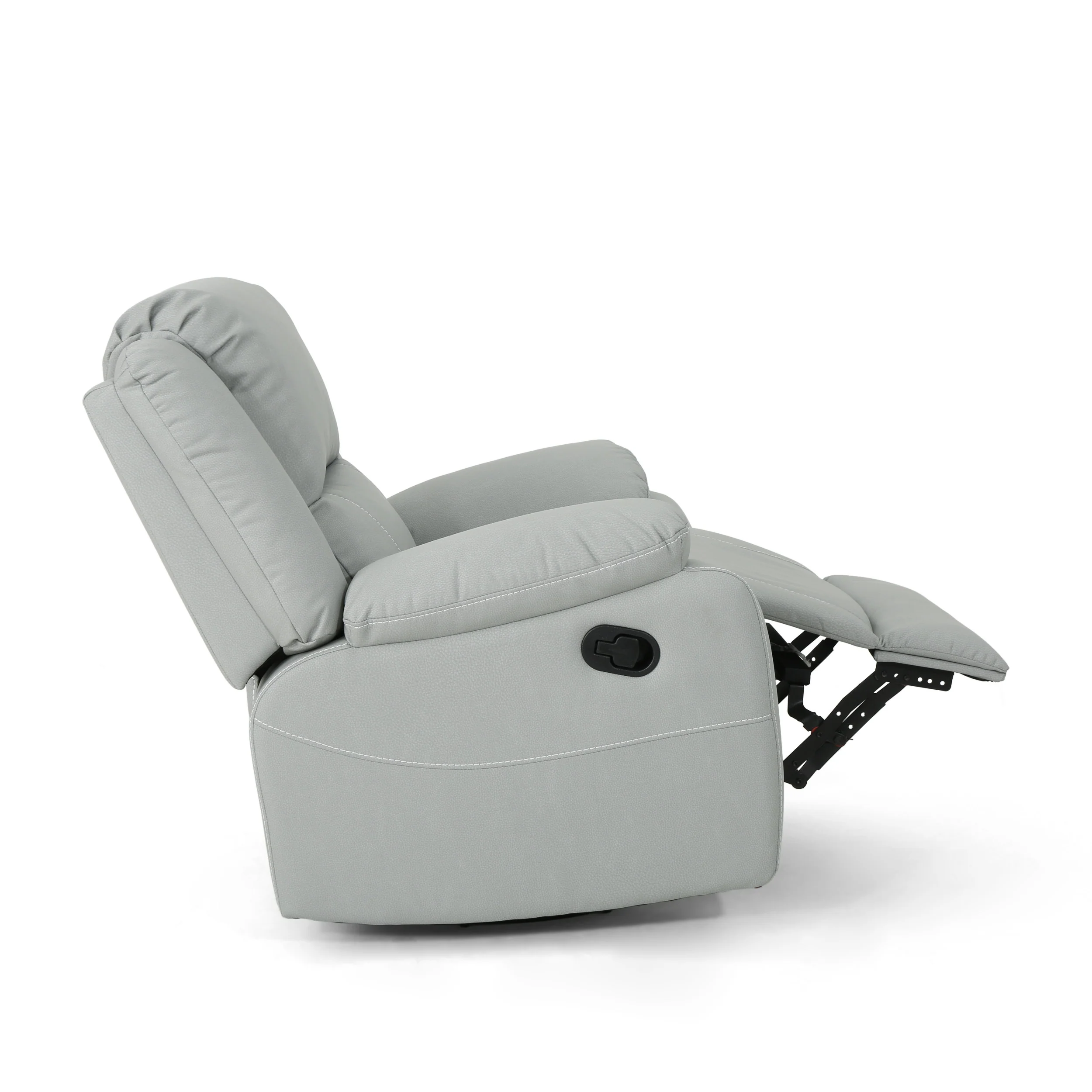 Teresa Classic Tufted Leather Swivel Recliner - furnishings