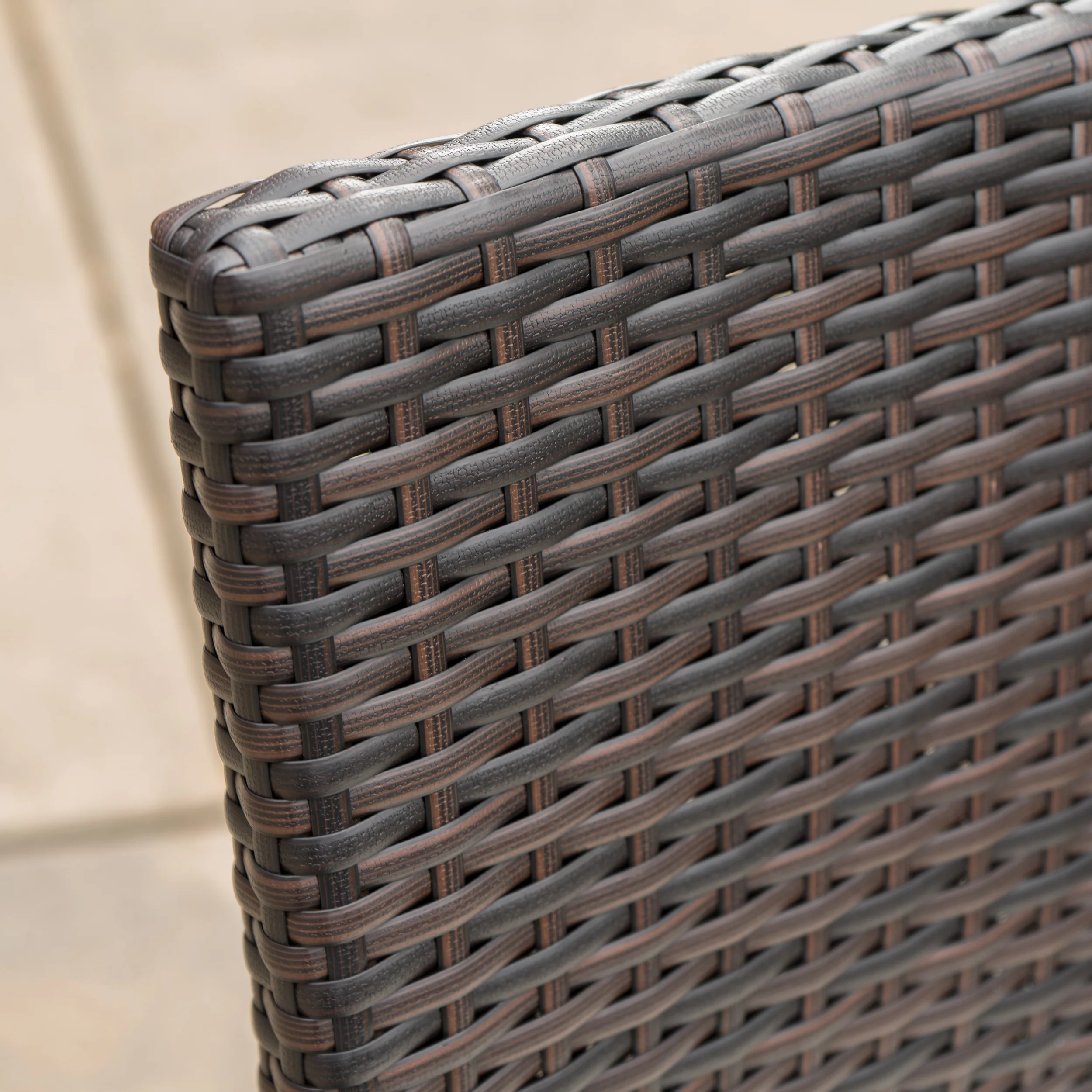 Edene Outdoor 7-piece Wicker Rectangular Dining Set - furnishings