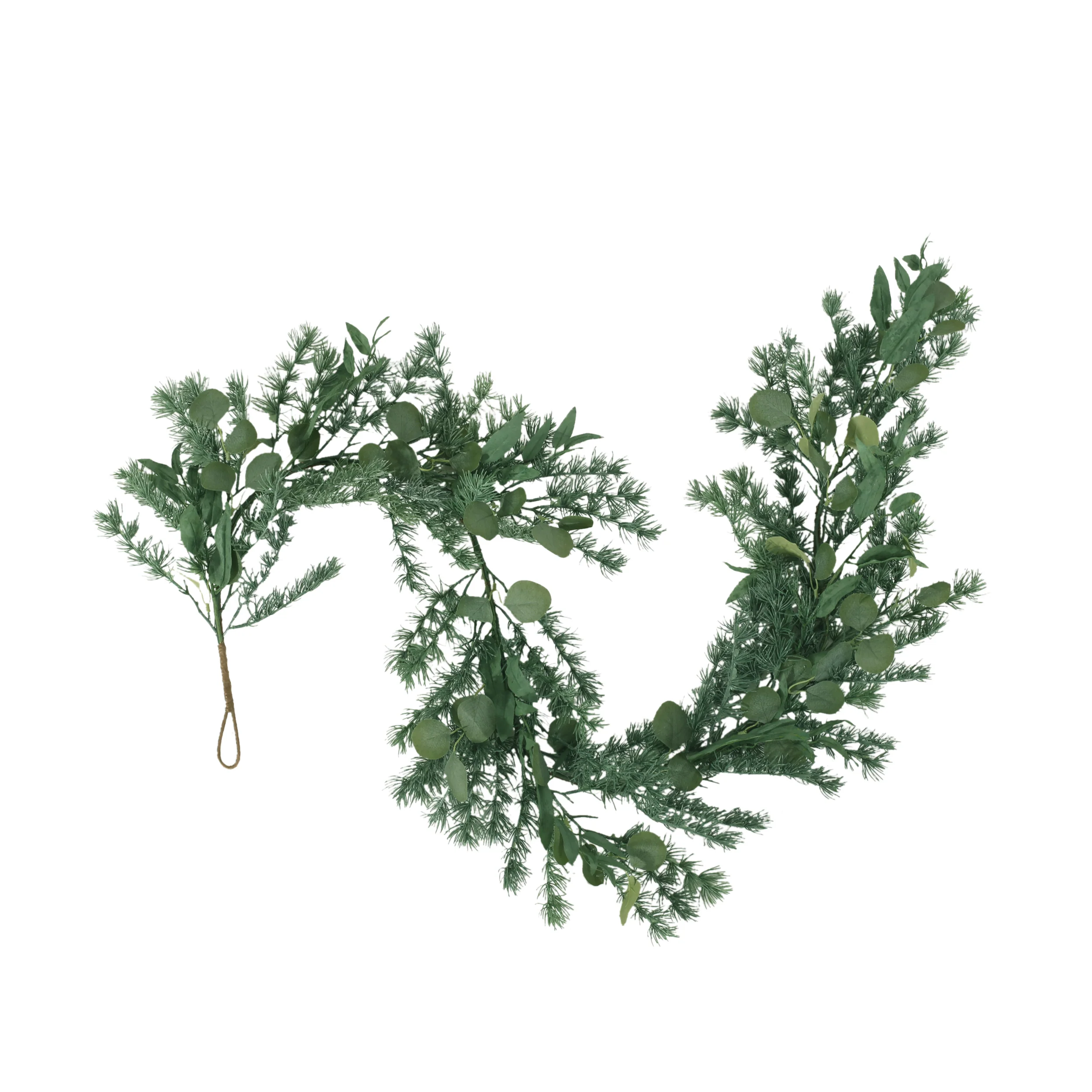 Nolta 5.5-foot Eucalyptus and Fir Artificial Garland, Green - furnishings